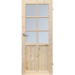 Drzwi wewnętrzne drewniane pokojowe Londyn Lux 80 Prawe Radex