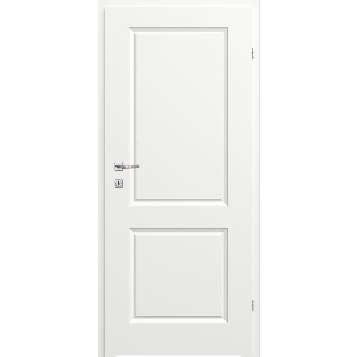 Фото - Міжкімнатні двері CLASSEN Drzwi wewnętrzne łazienkowe pełne z podcięciem wentylacyjnym Morano II Bia 