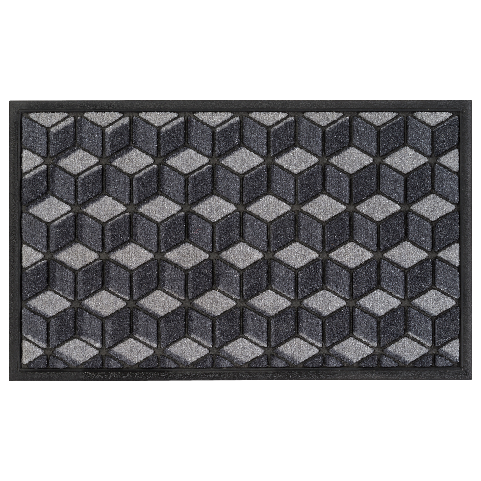 Wycieraczka wewnętrzna Sorb 75 x 45 cm gumowa szara Inspire