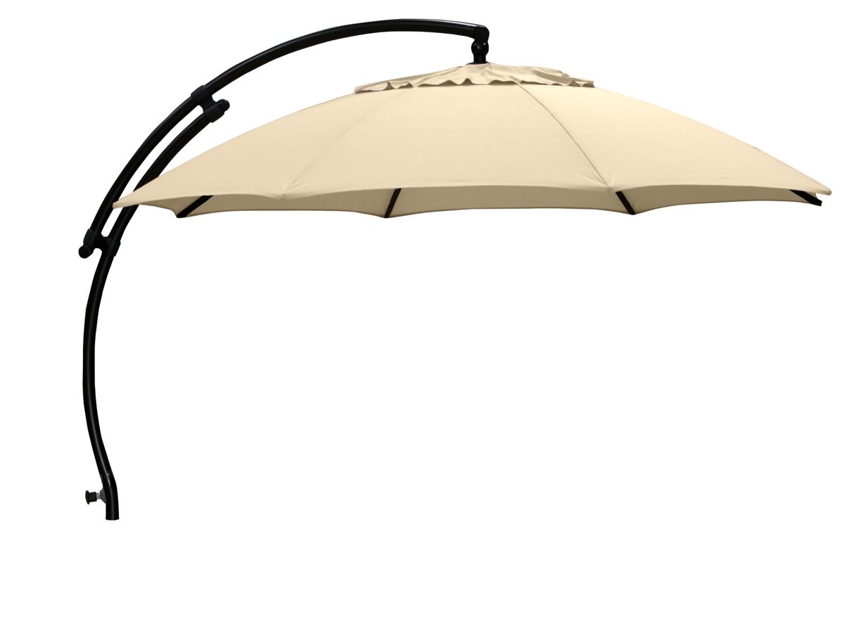 Parasol ogrodowy okrągły Easy Sun 375x305 cm jasnobeżowy Sun Garden