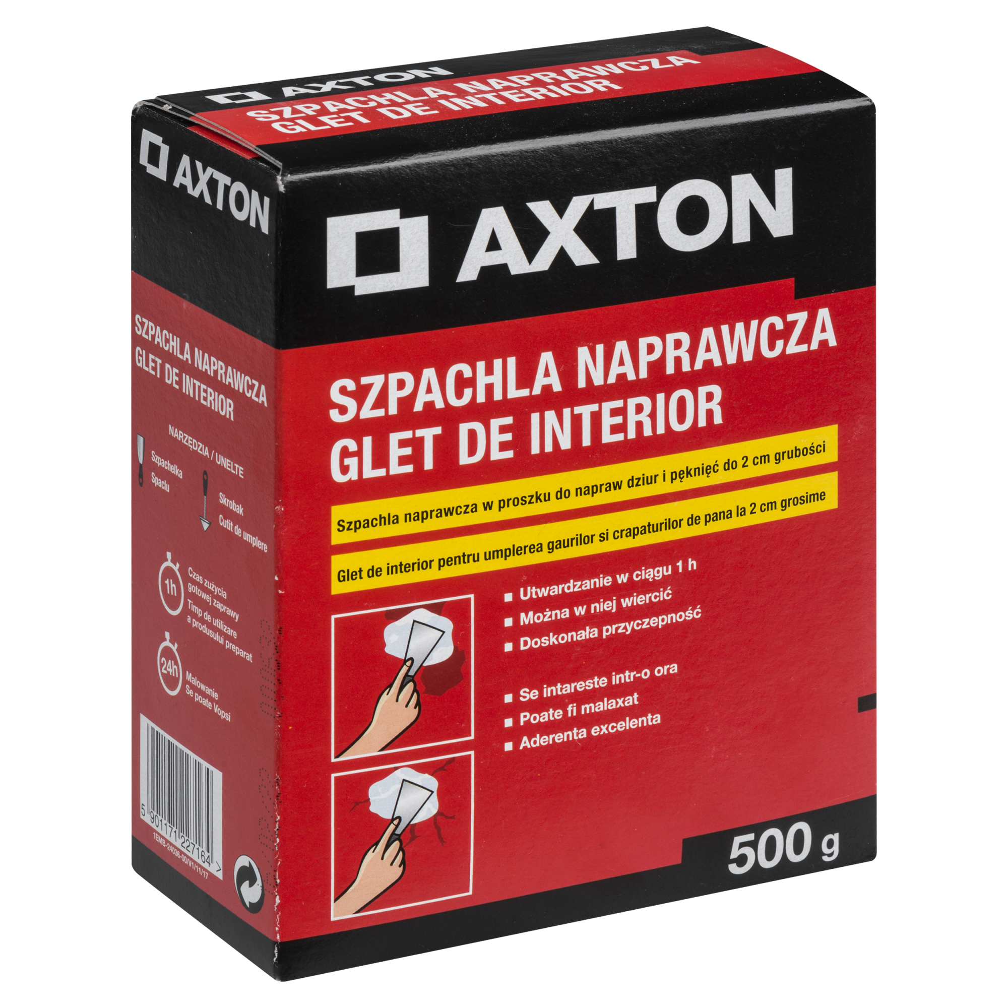 Szpachla naprawcza 0.5 kg AXTON Leroy Merlin
