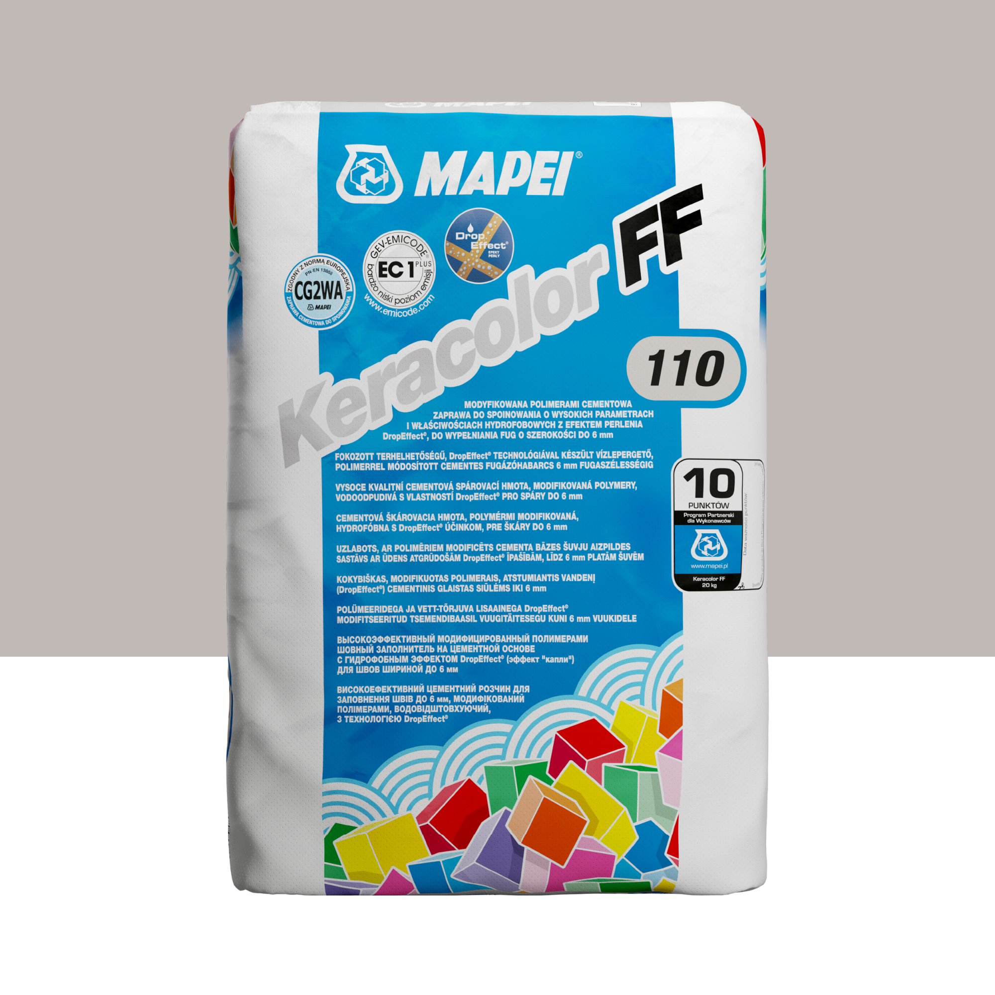 Malta Per Fughe Mapei Keracolor 110 FF Grigio Manhattan - 5kg, Idrorepellente - Foto 5