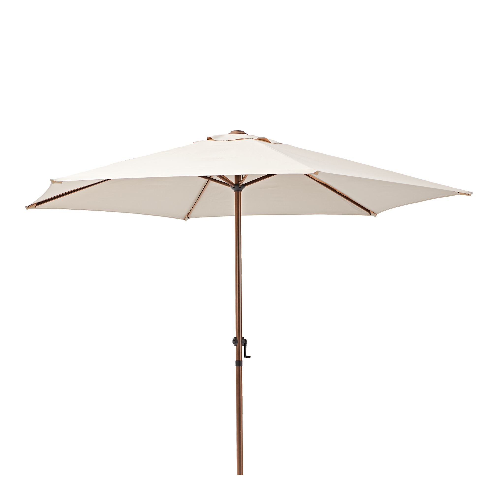 Parasol ogrodowy 262 cm POLAR be owy okr g y Leroy Merlin