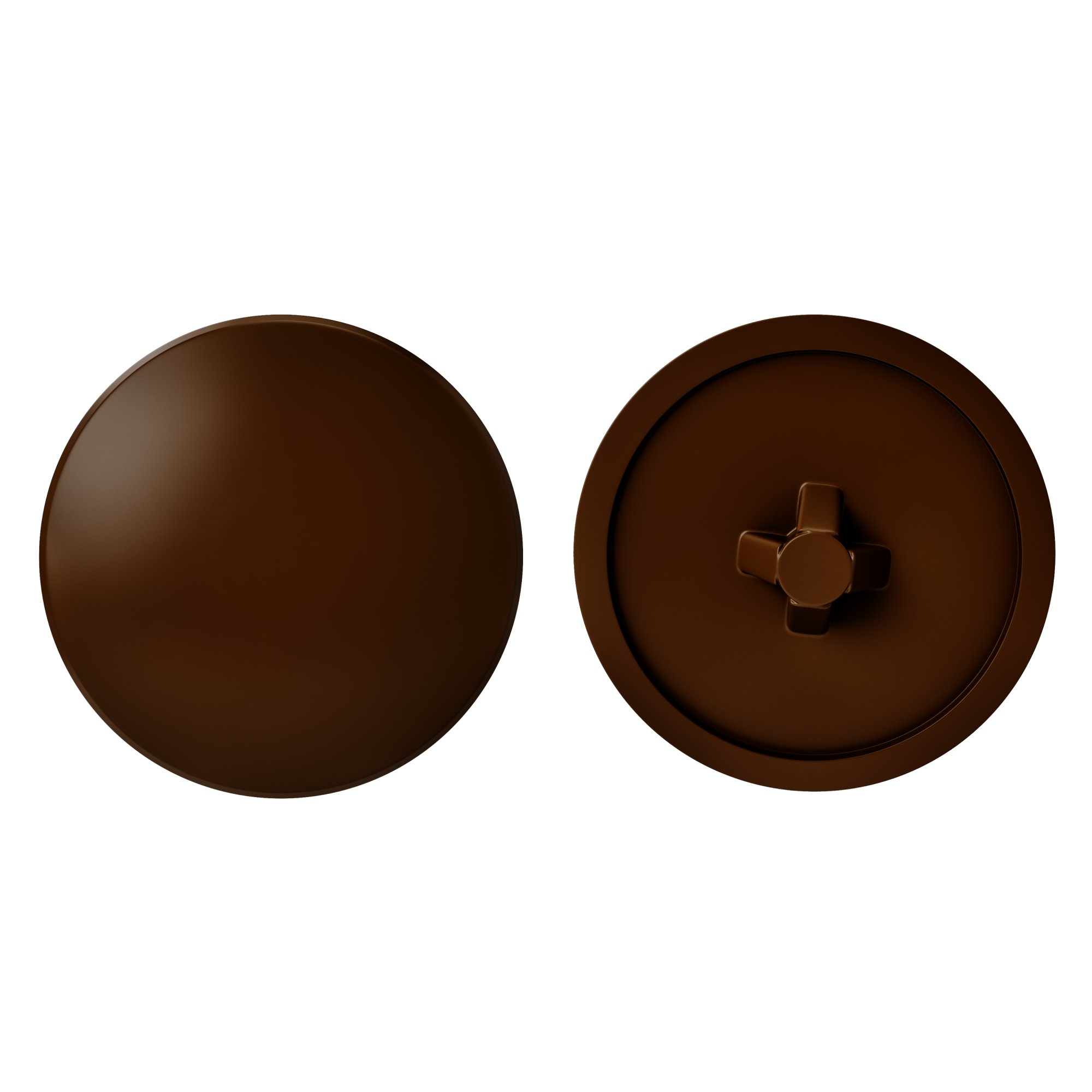 Zaślepka wciskana PZ3 6 mm brązowa 30 szt. Standers - Leroy Merlin