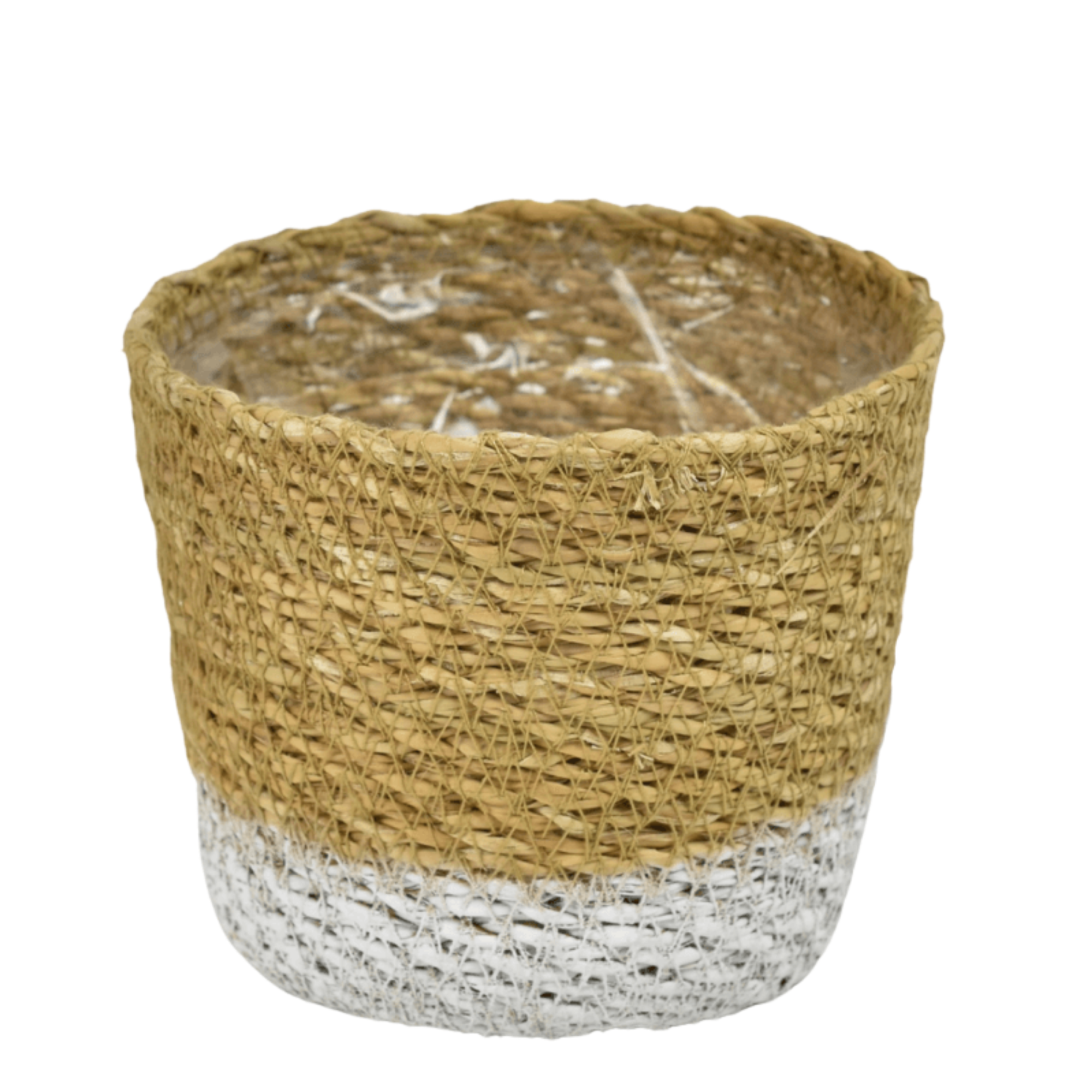 Osłonka doniczki koszyk Moroccan śr.20cm naturalny biały