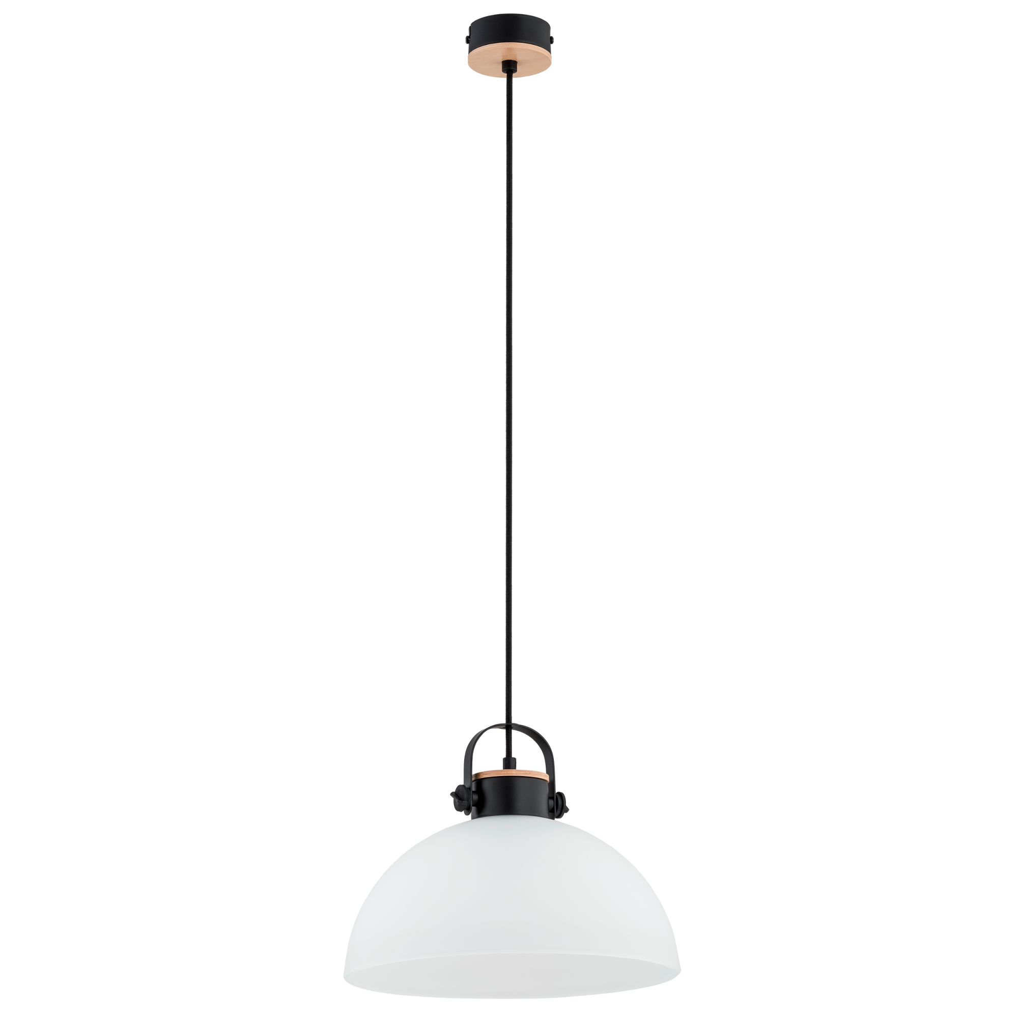 Lampa wisząca Bolo czarno-biała E27 Alfa