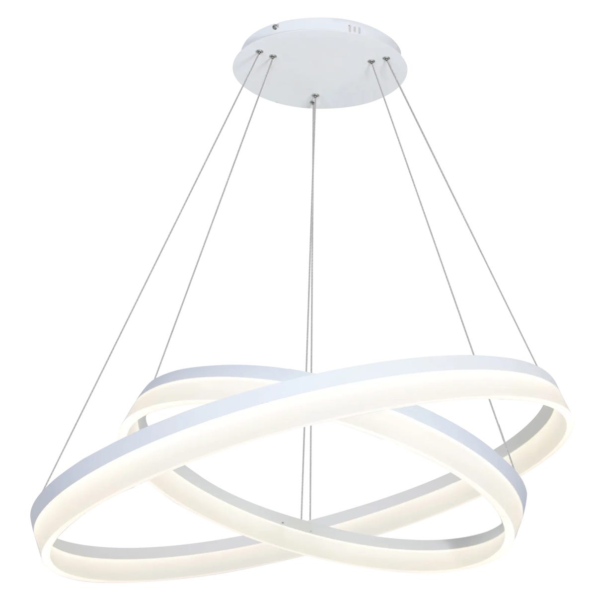 Фото - Люстра / світильник Milagro Lampa wisząca Ring biała 2 x LED 