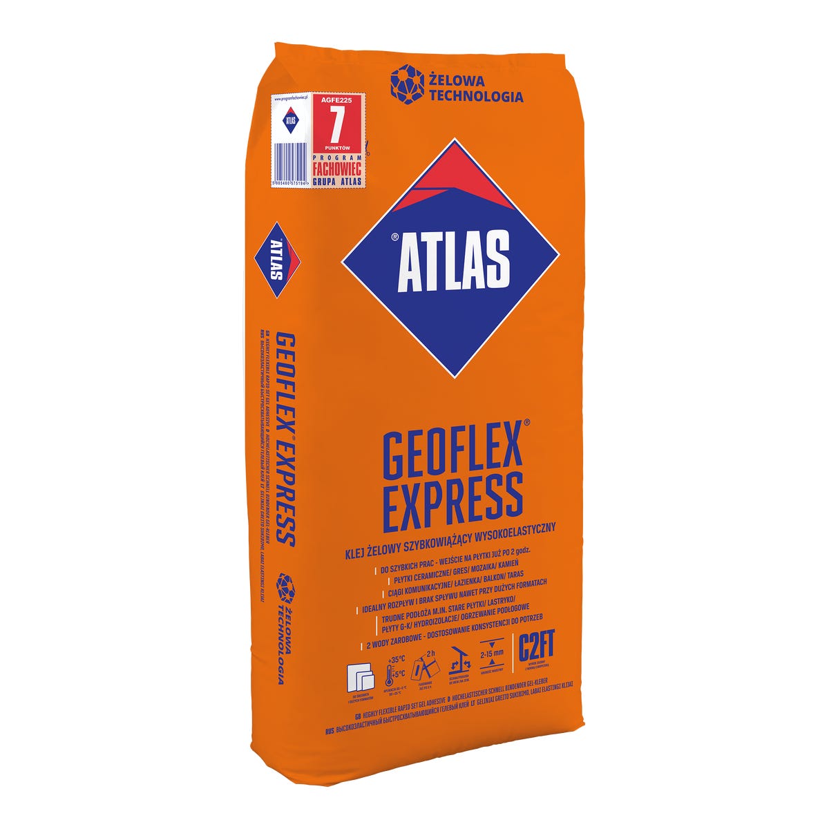 Zdjęcia - Klej budowlany Atlas Elastyczna zaprawa klejowa GEOFLEX EXPRESS 22.5 KG 
