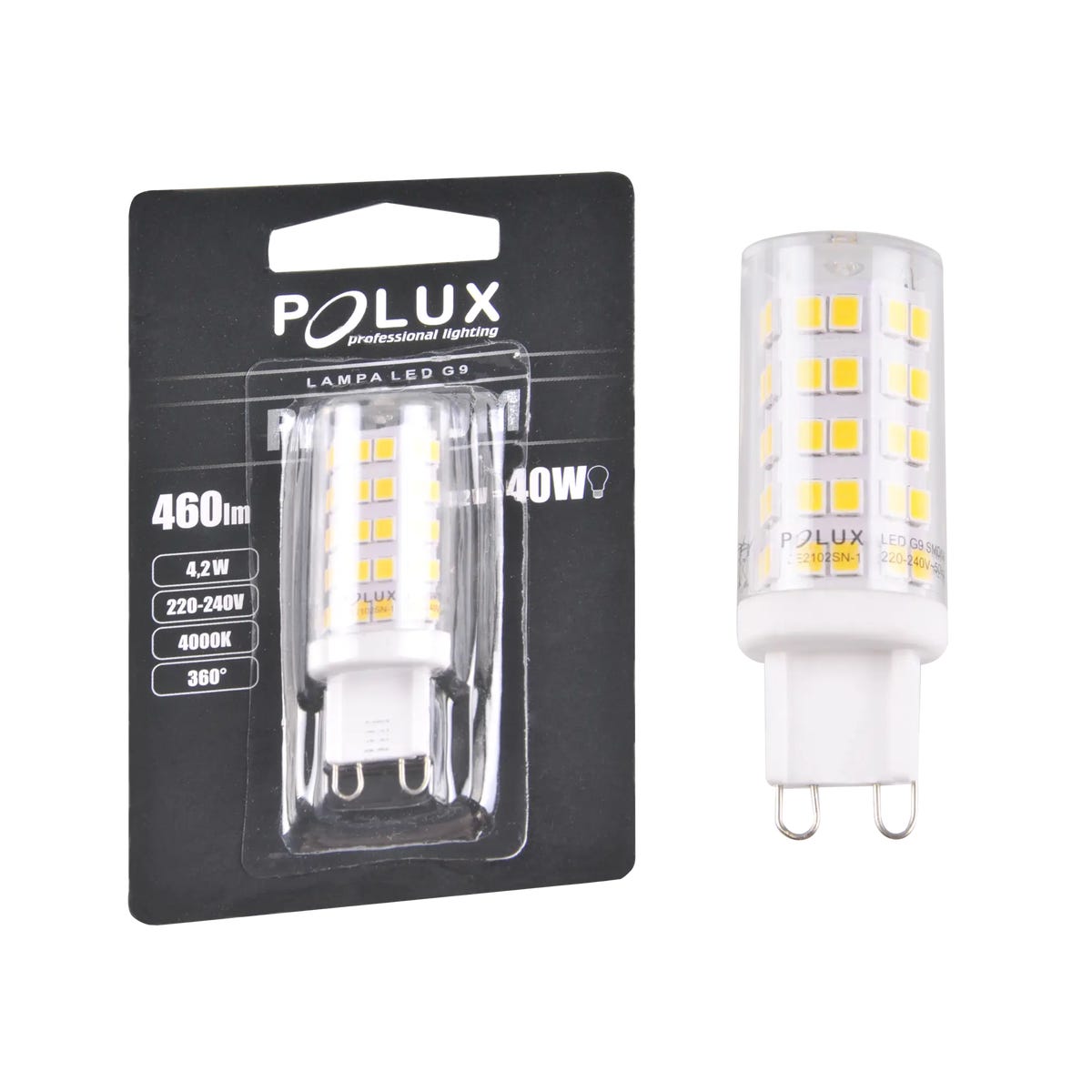 Zdjęcia - Żarówka Polux  LED G9  4 W 420 lm Neutralna SMD (230 V)
