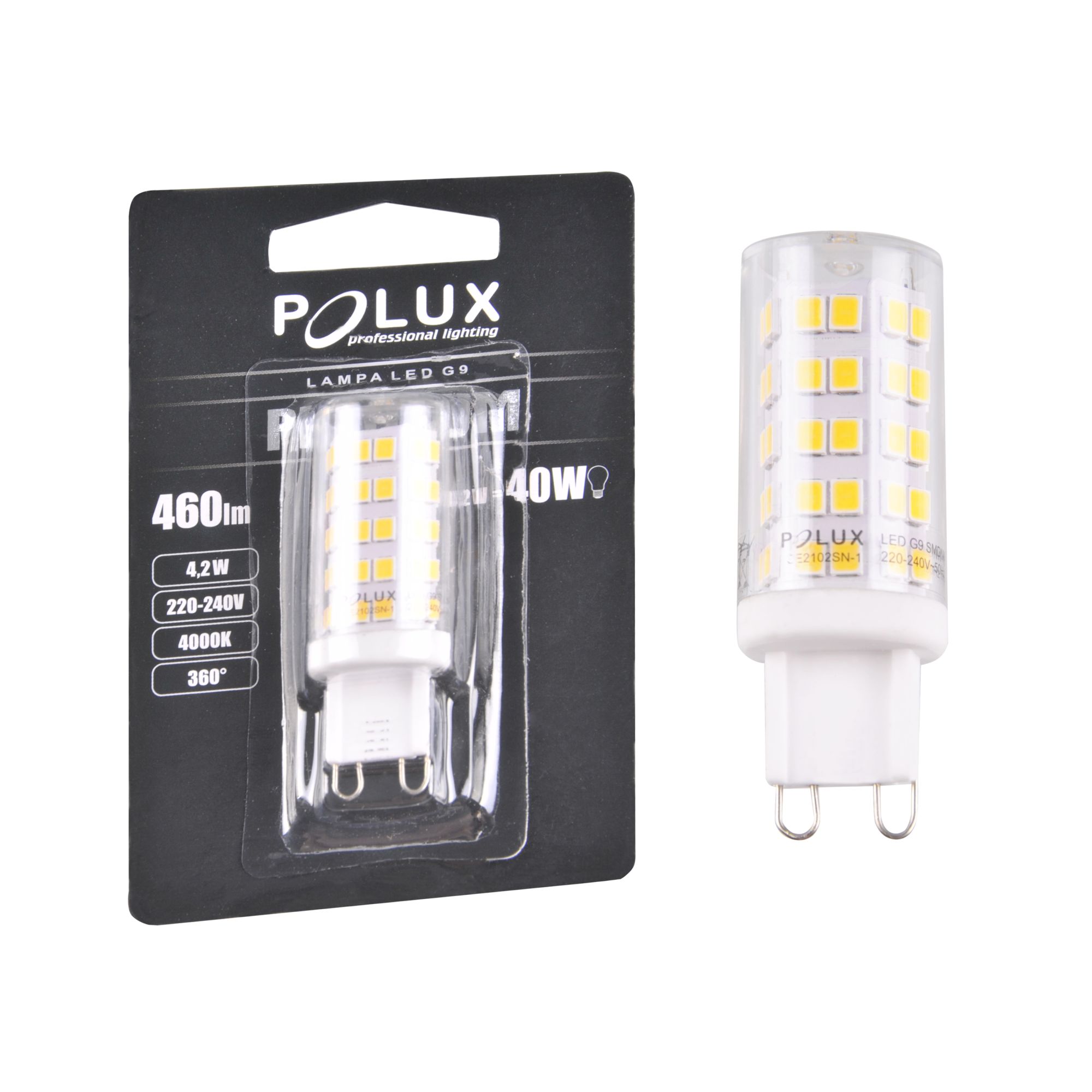 ar wka LED G9 230 V 4 W 420 lm Neutralna SMD Polux Leroy Merlin