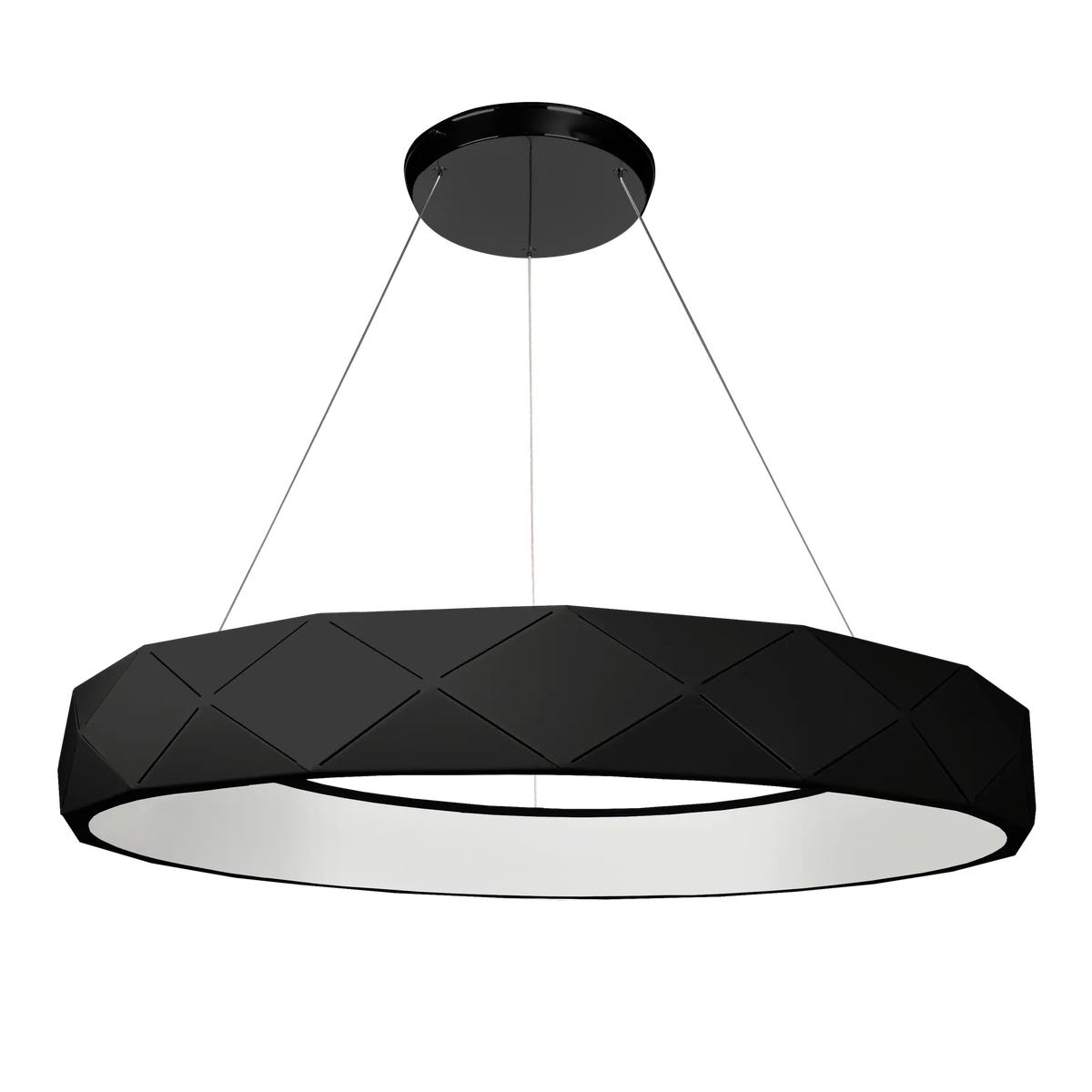 Zdjęcia - Żyrandol / lampa Light Prestige Lampa wisząca Reus 3240 lm czarna LED 