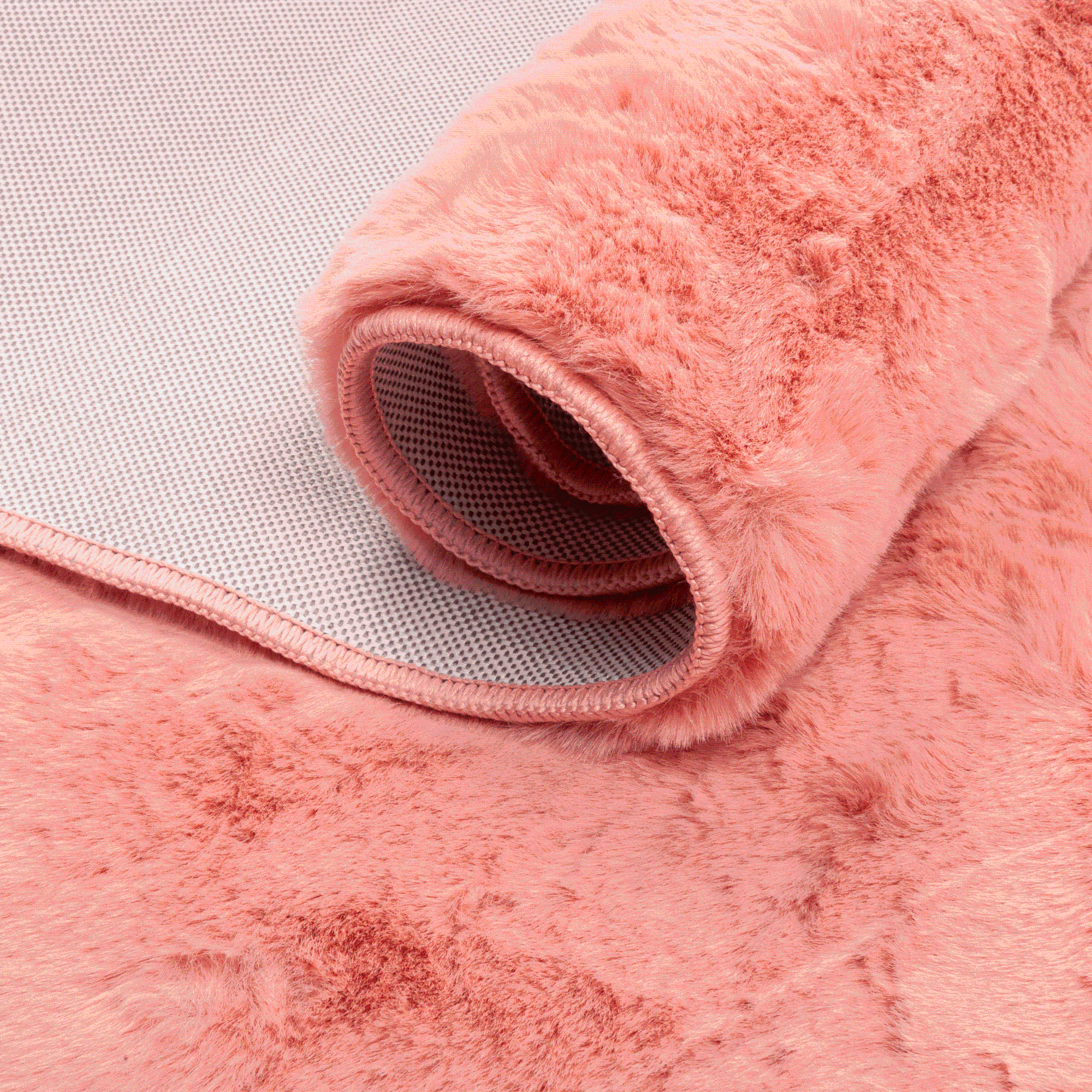 Dywan shaggy Rabbit New jasnoróżowy 55 x 80 cm - Leroy Merlin