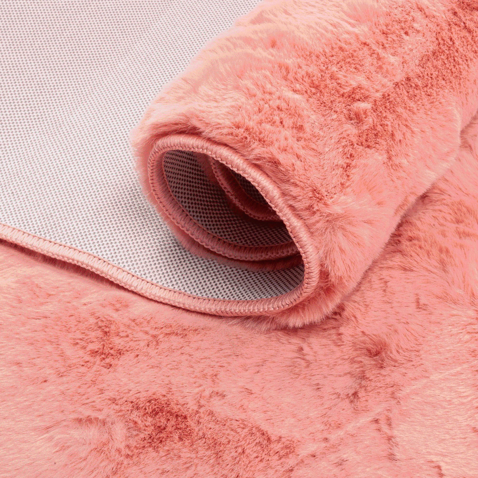 Dywan shaggy Rabbit New jasnoróżowy 55 x 80 cm - Leroy Merlin