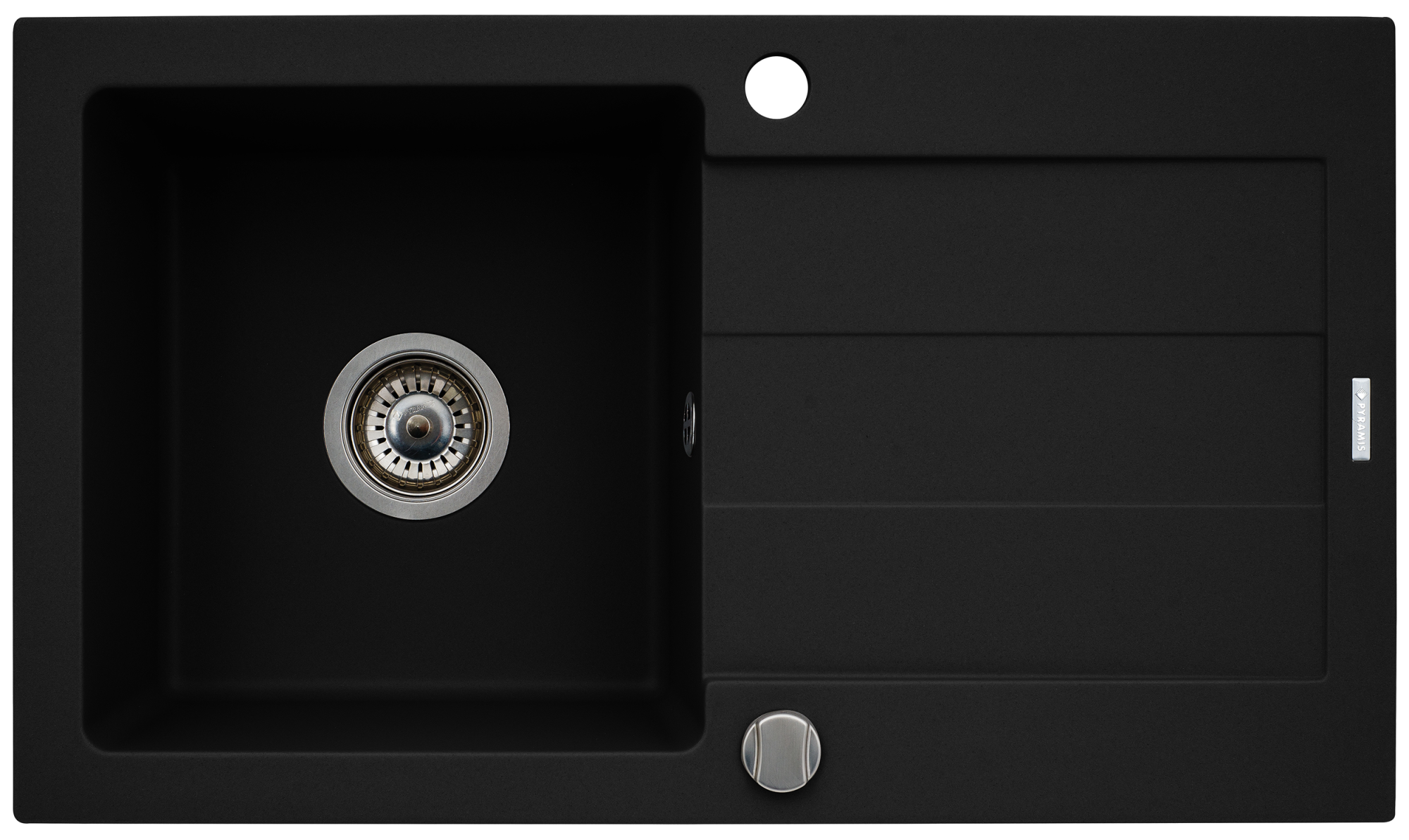 Zlewozmywak granitowy z baterią Senar Pyramis