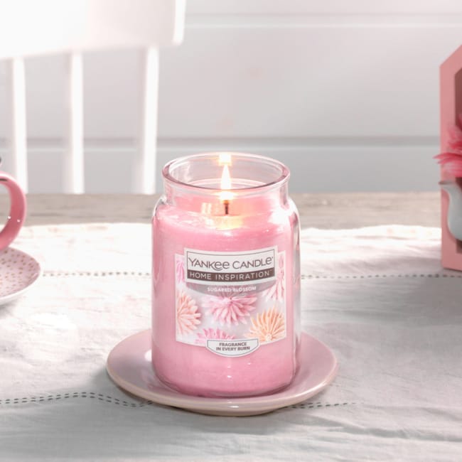 wieca zapachowa w szkle Sugared Blossom Yankee Candle Leroy Merlin