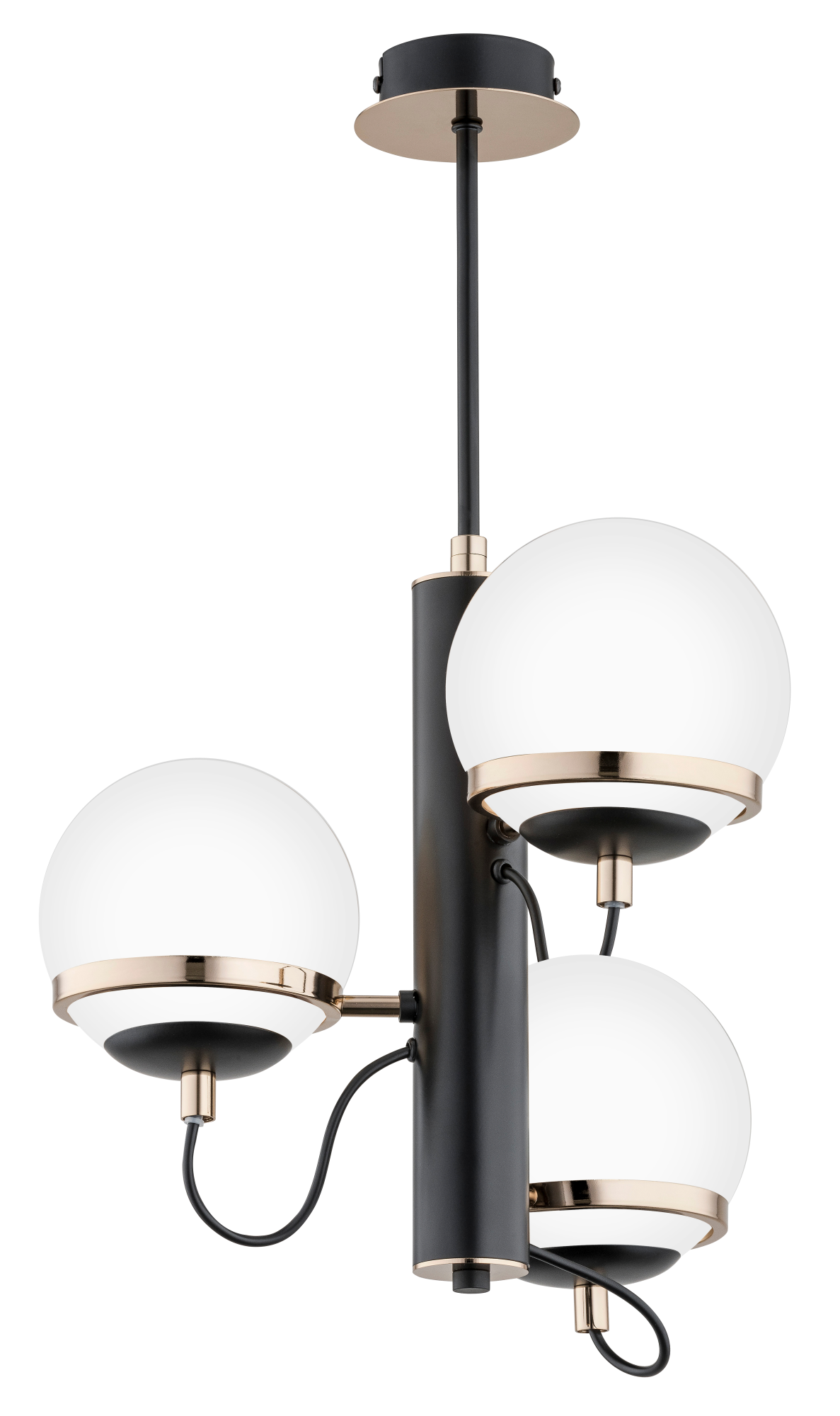 Lampa wisząca Lumina czarny 3 x E14 Alfa