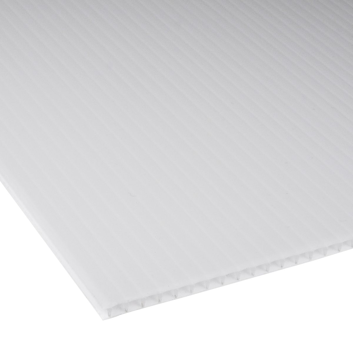 Płyta polipropylenowa kanalikowa 100x200 cm gr. 3 mm biała