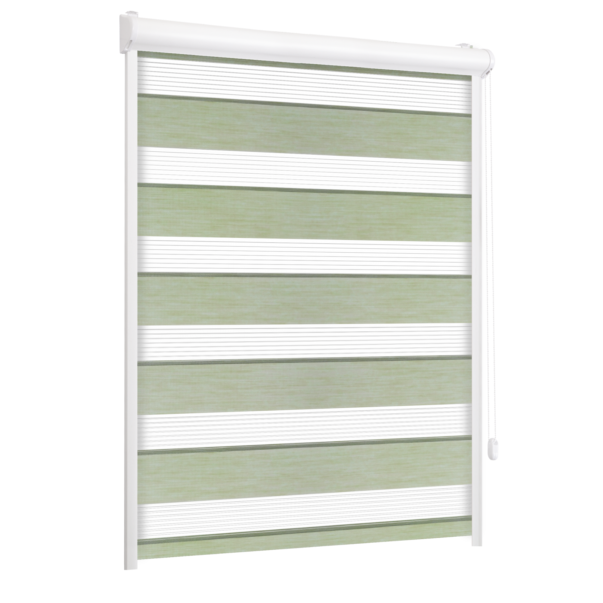 Roleta w kasecie dzień noc Naturale mięta 111 x 220 cm prawa