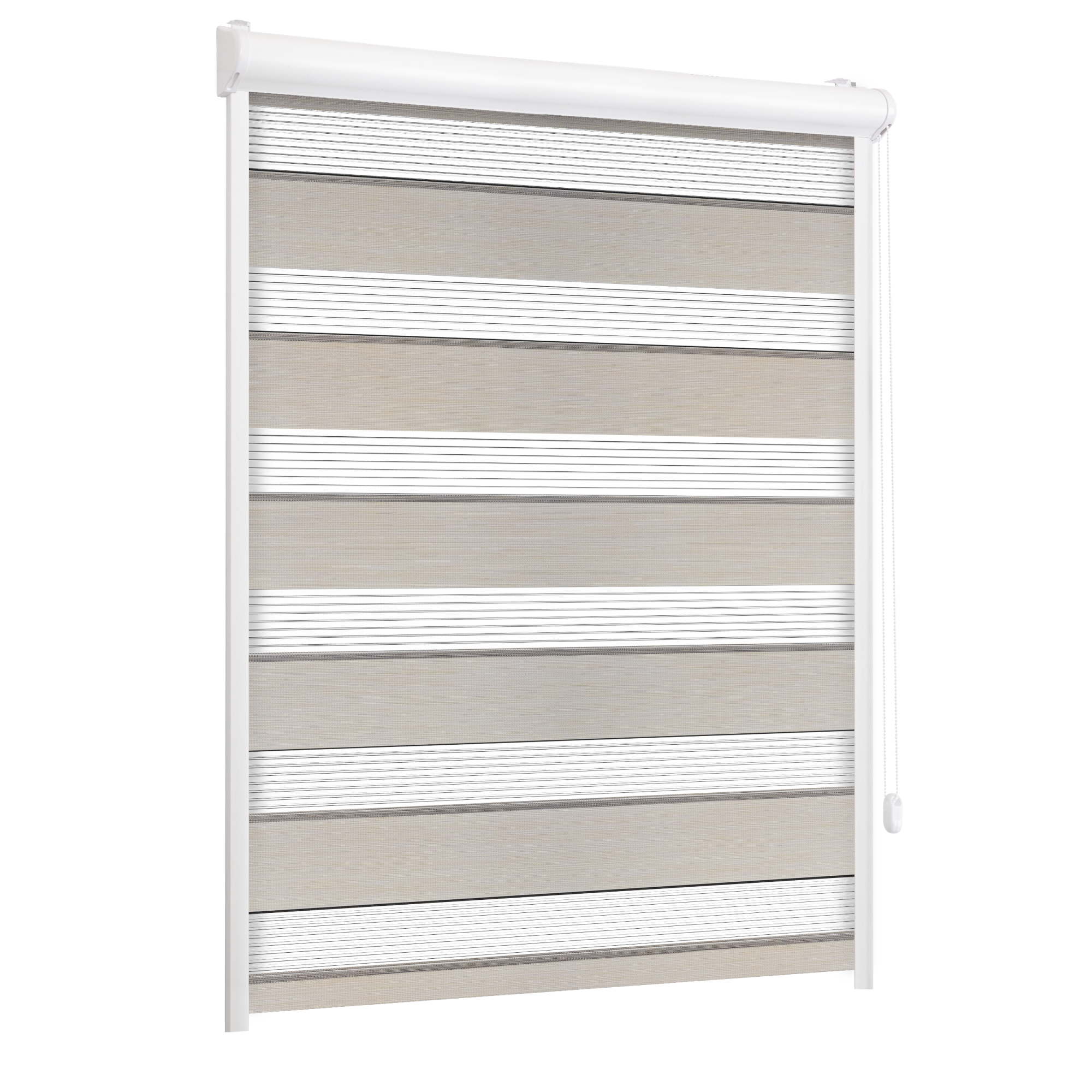 Roleta w kasecie dzień noc Naturale beżowa 54 x 220 cm prawa