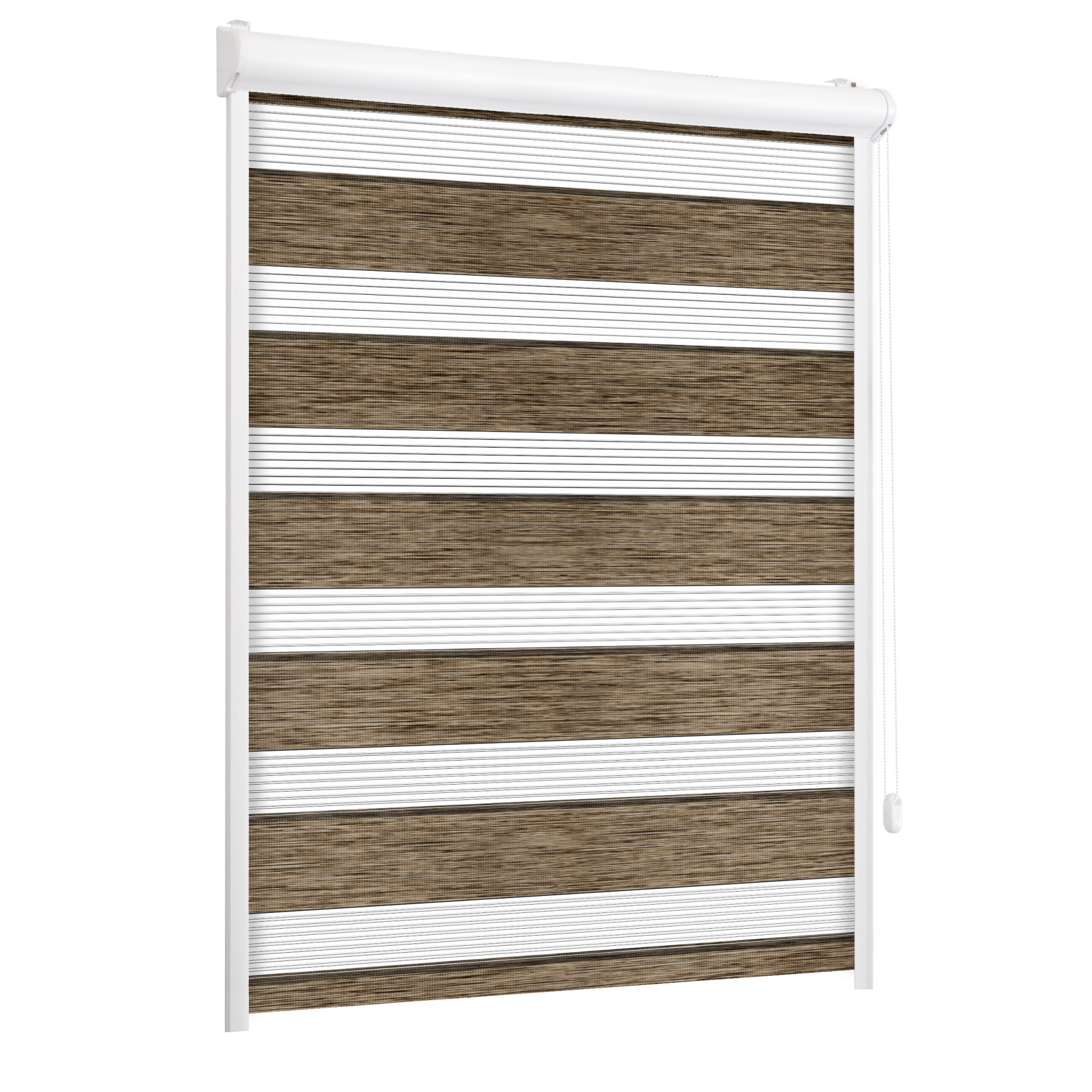 Roleta w kasecie dzień noc Naturale brązowa 54 x 220 cm prawa