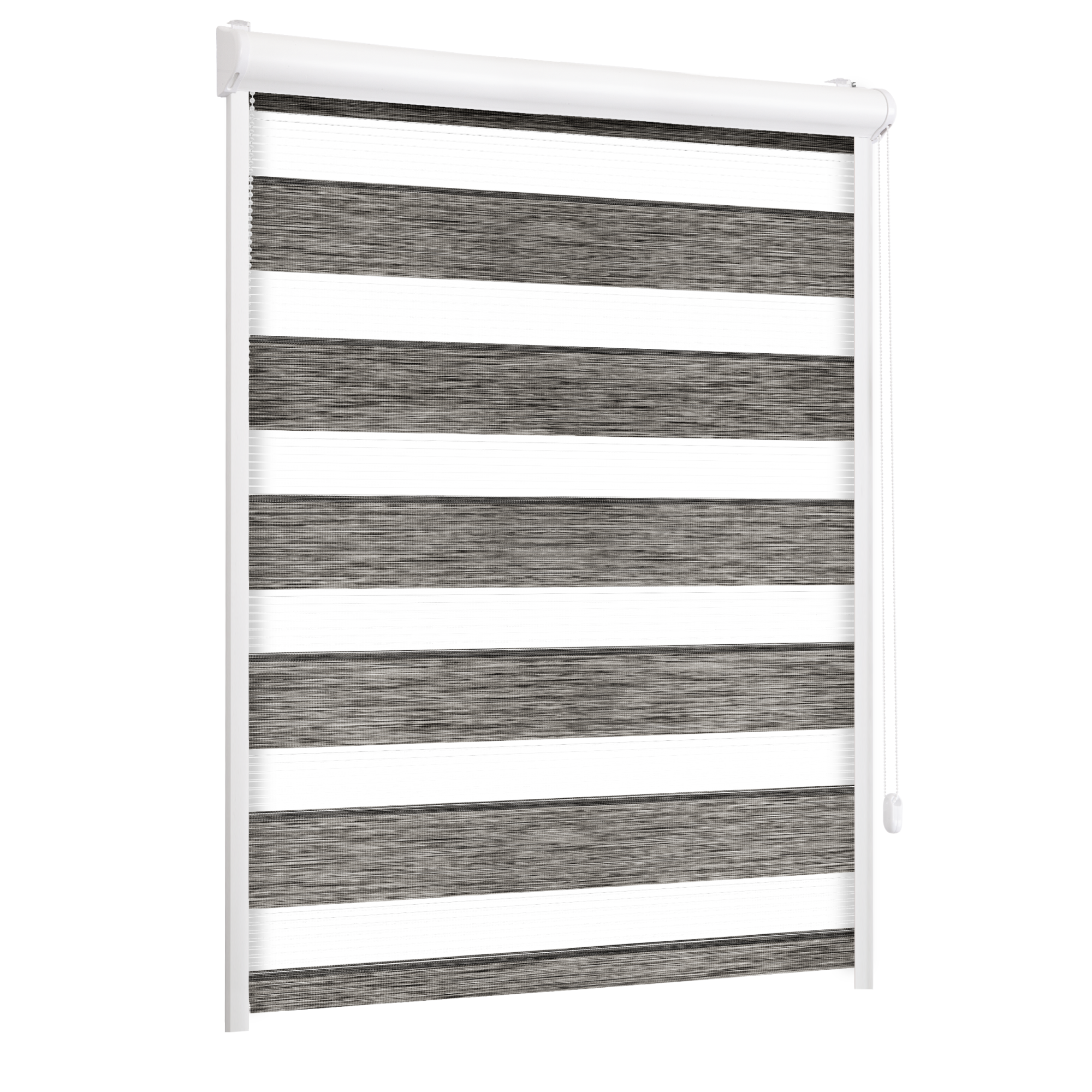 Roleta w kasecie dzień noc Naturale szara 54 x 220 cm prawa