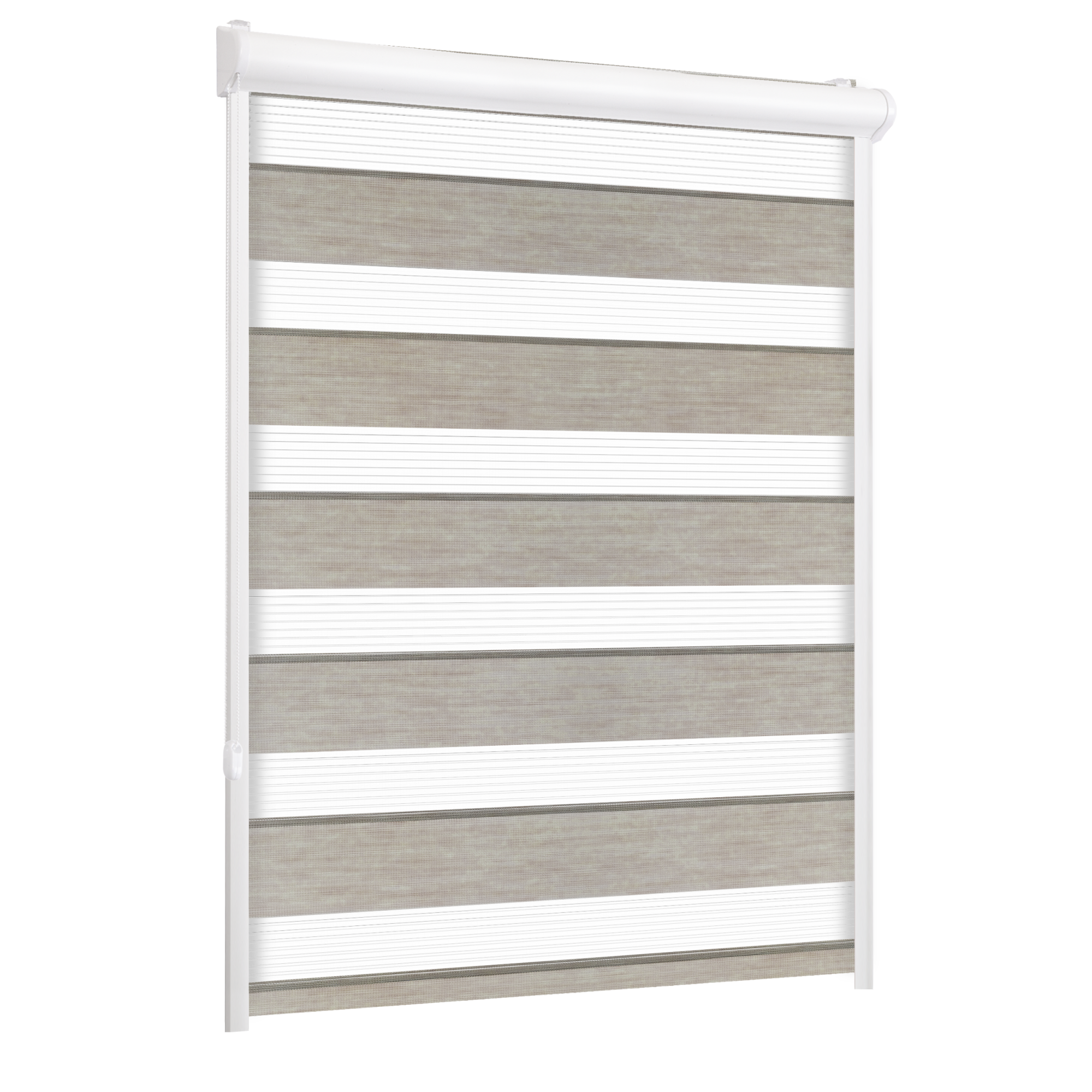 Roleta w kasecie dzień noc Naturale granit 73.5 x 150 cm lewa