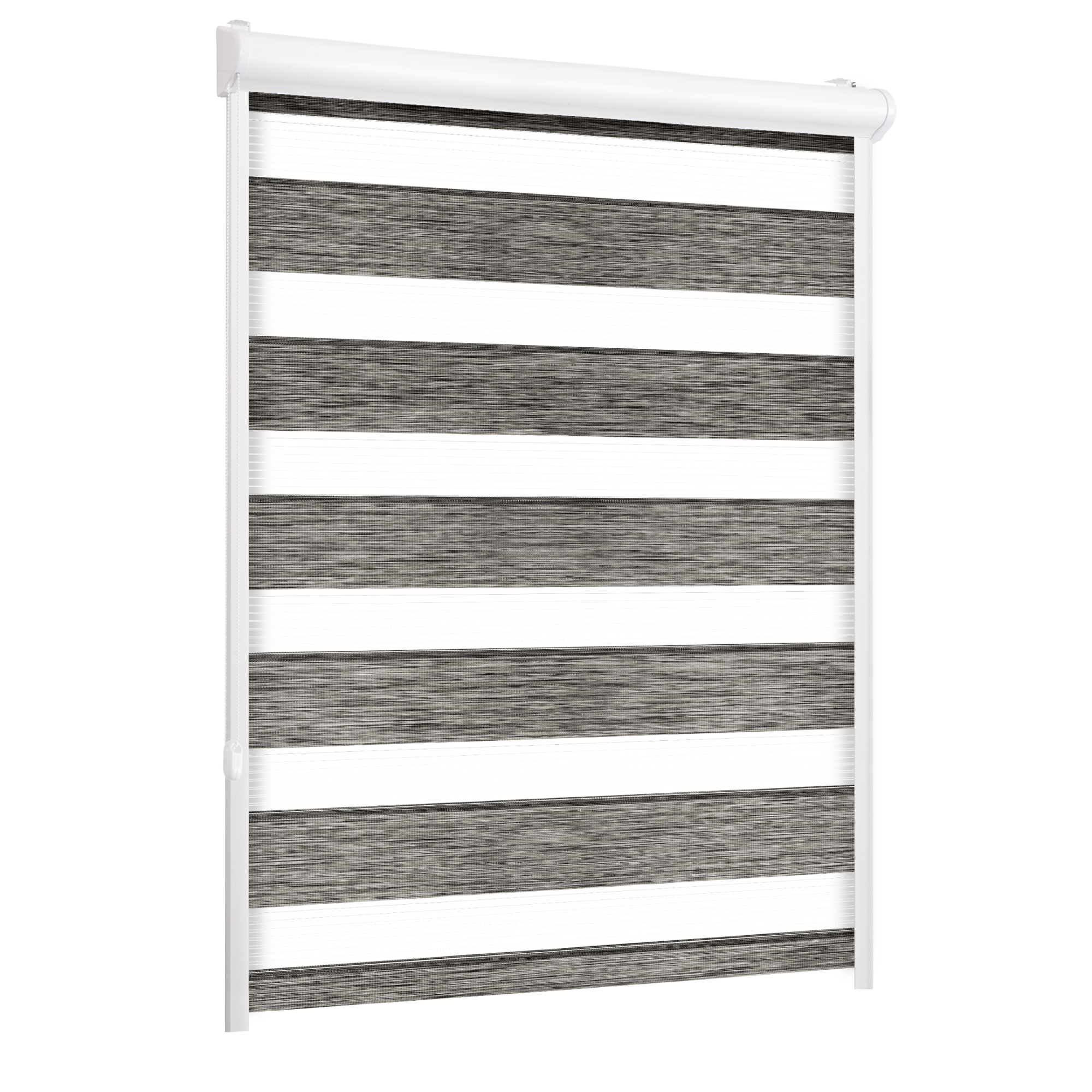 Roleta w kasecie dzień noc Naturale szara 67.5 x 220 cm lewa