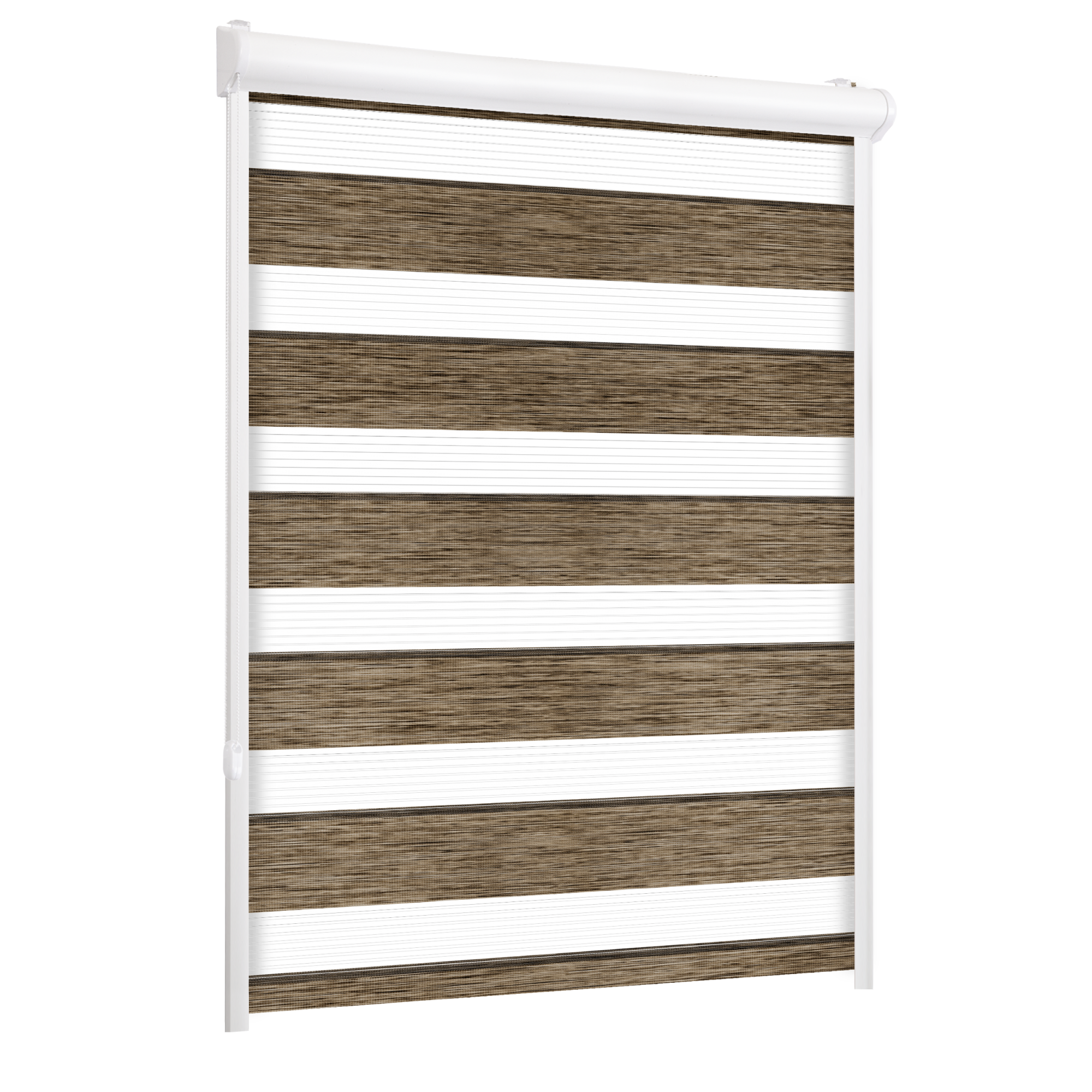 Roleta w kasecie dzień noc Naturale brązowa 55.5 x 220 cm lewa