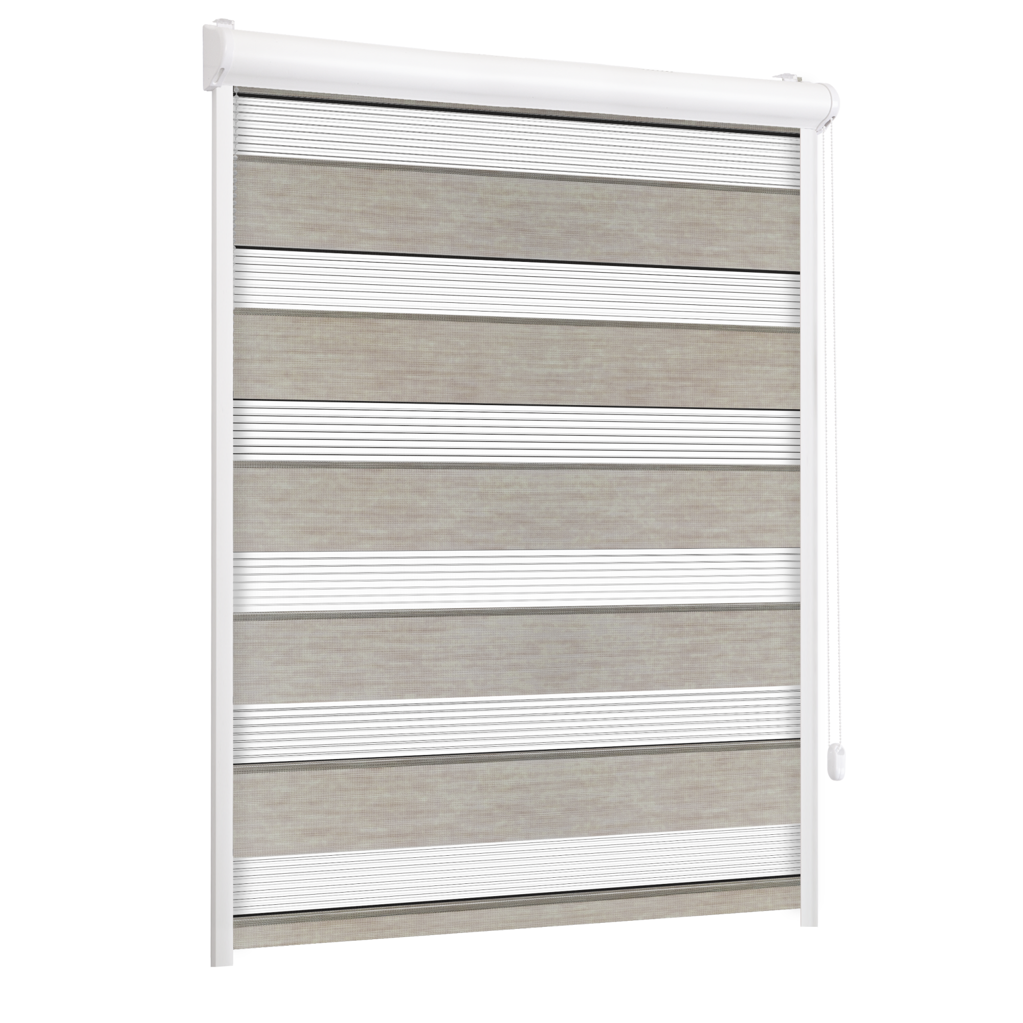 Roleta w kasecie dzień noc Naturale granit 69 x 150 cm prawa