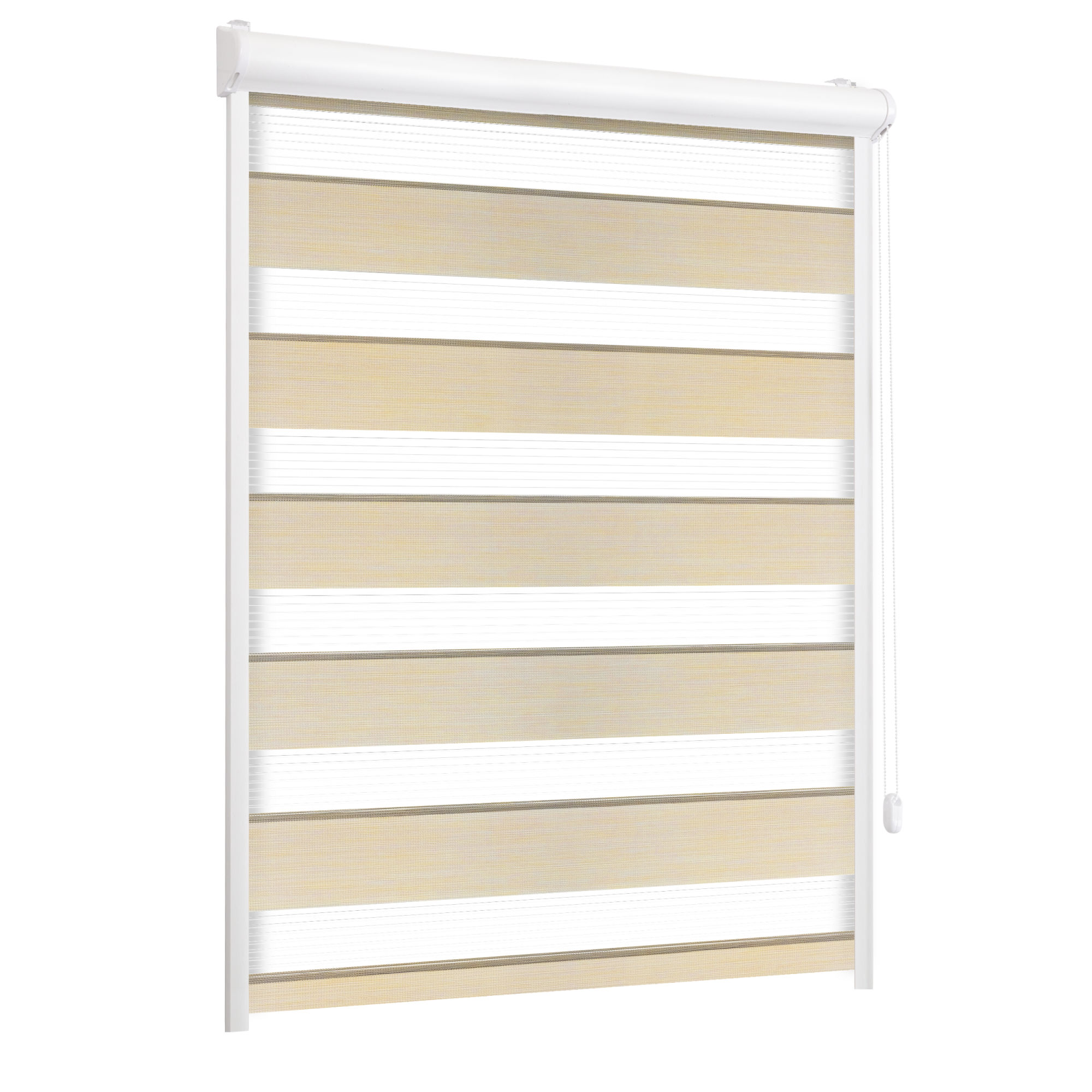 Roleta w kasecie dzień noc Naturale piasek 73.5 x 150 cm prawa