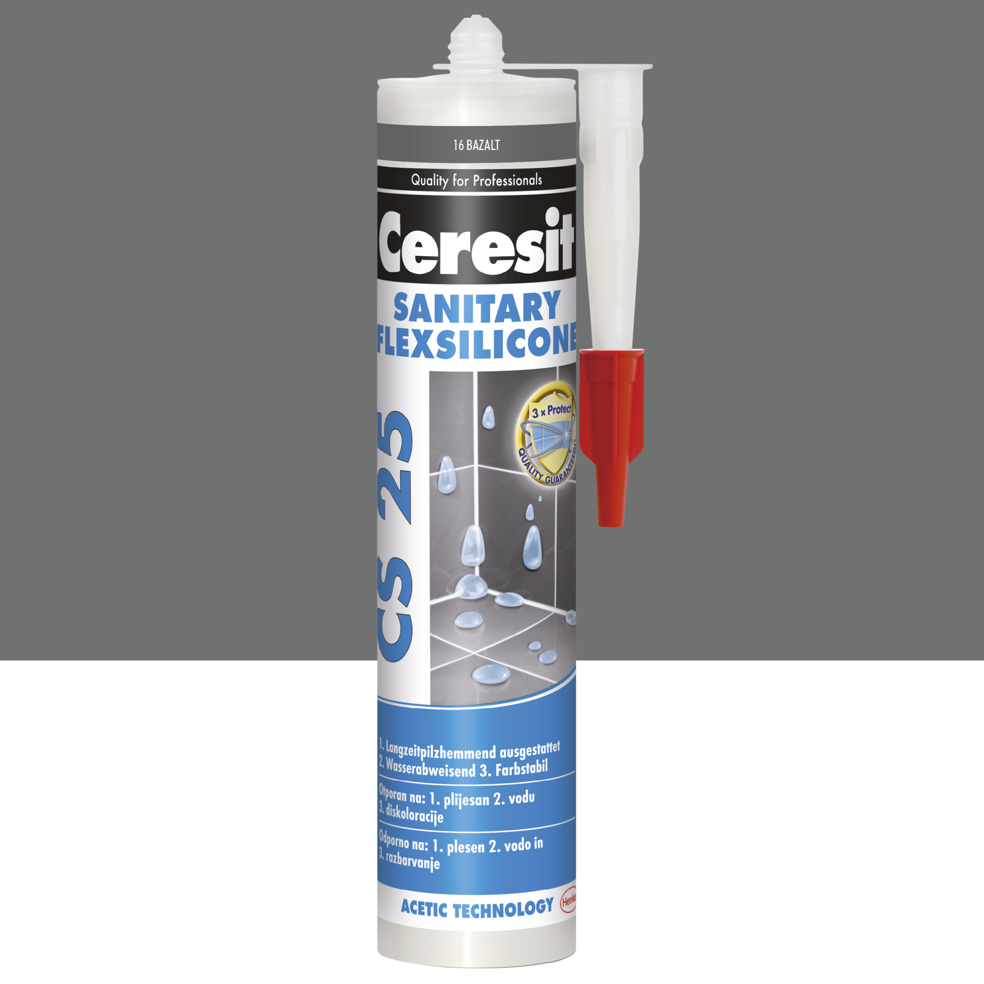 Silikon sanitarny CS-25 Bazalt Ceresit - Leroy Merlin