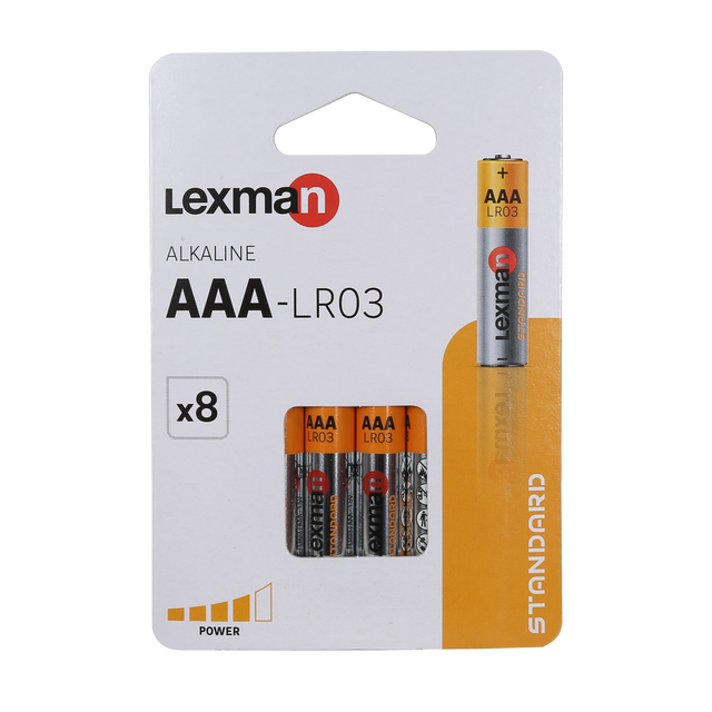 Bateria alkaliczna LR03/AAA 8 SZT. LEXMAN