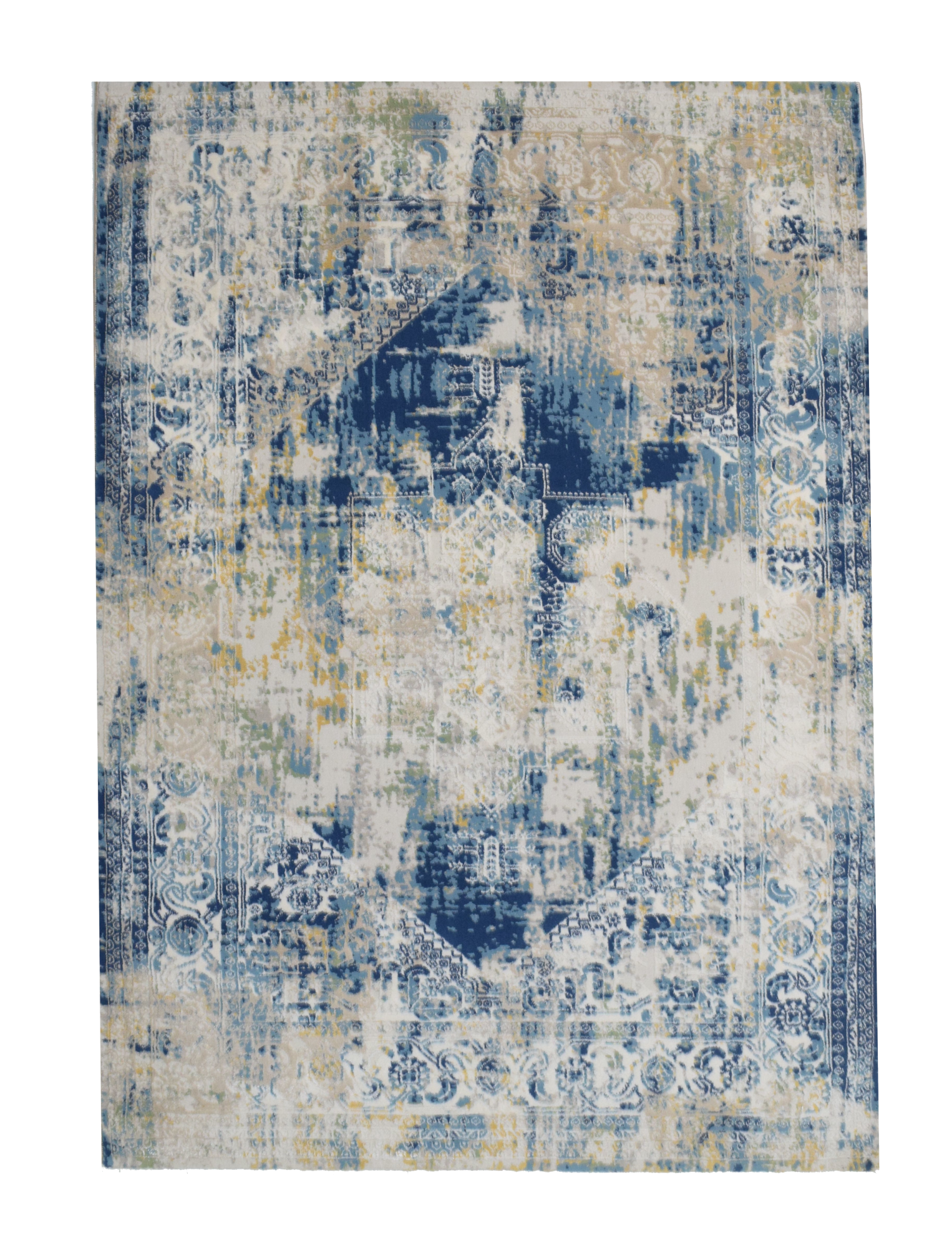 Dywan Astana przecierany beżowo-niebieski 200 x 280 cm