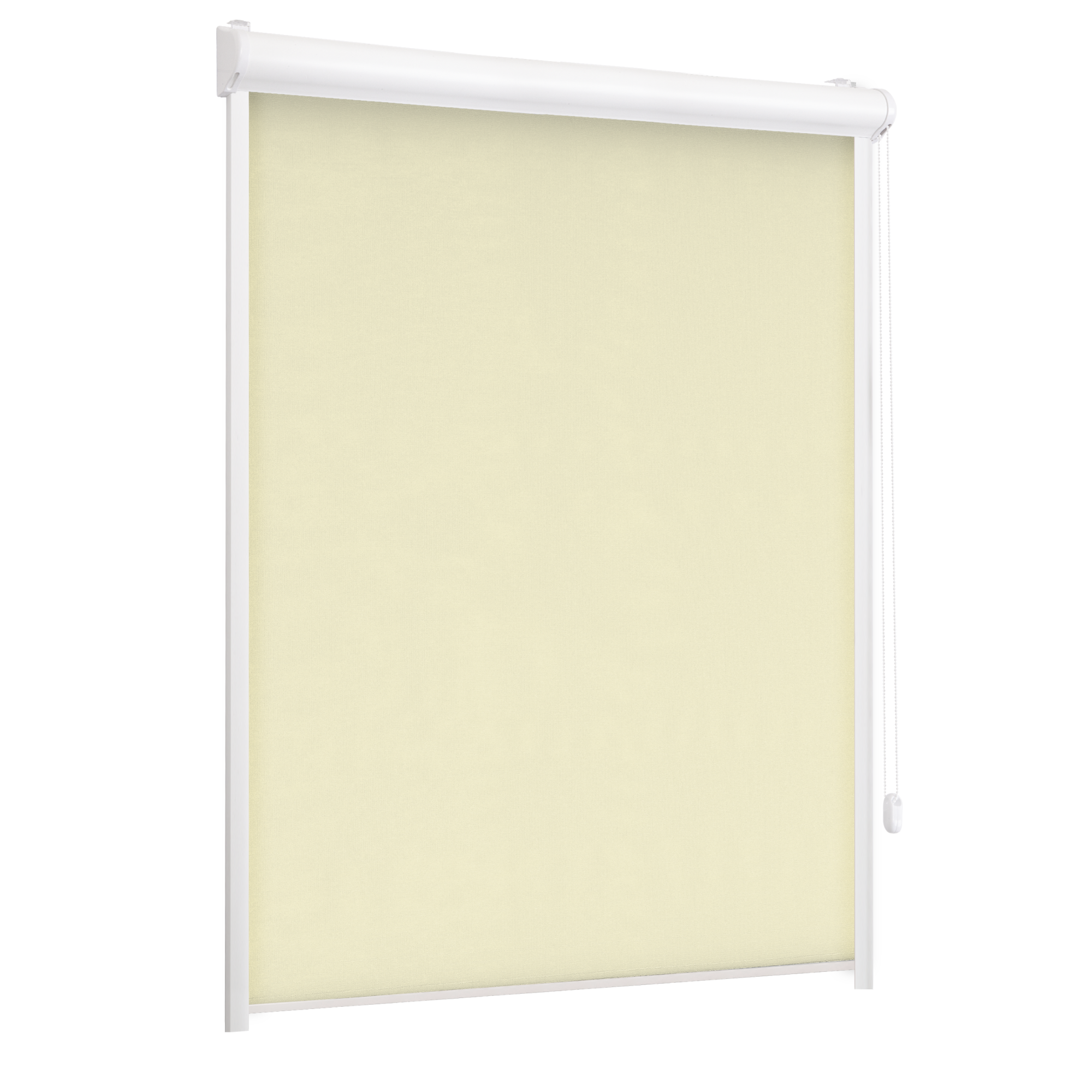 Roleta w kasecie zaciemniająca Silver kremowa 112.5 x 150 cm prawa