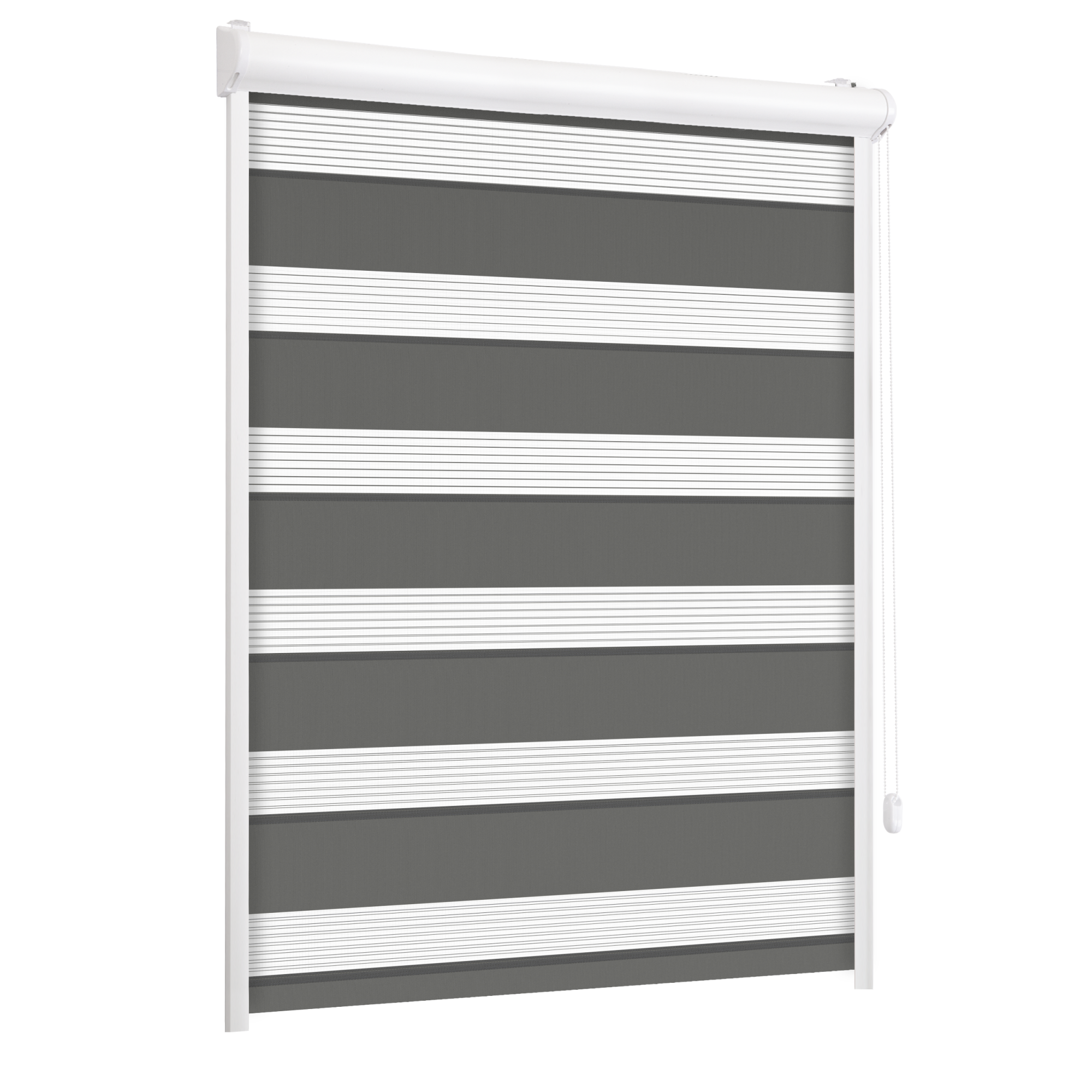 Roleta w kasecie dzień noc Classic stalowa 112.5 x 220 cm prawa