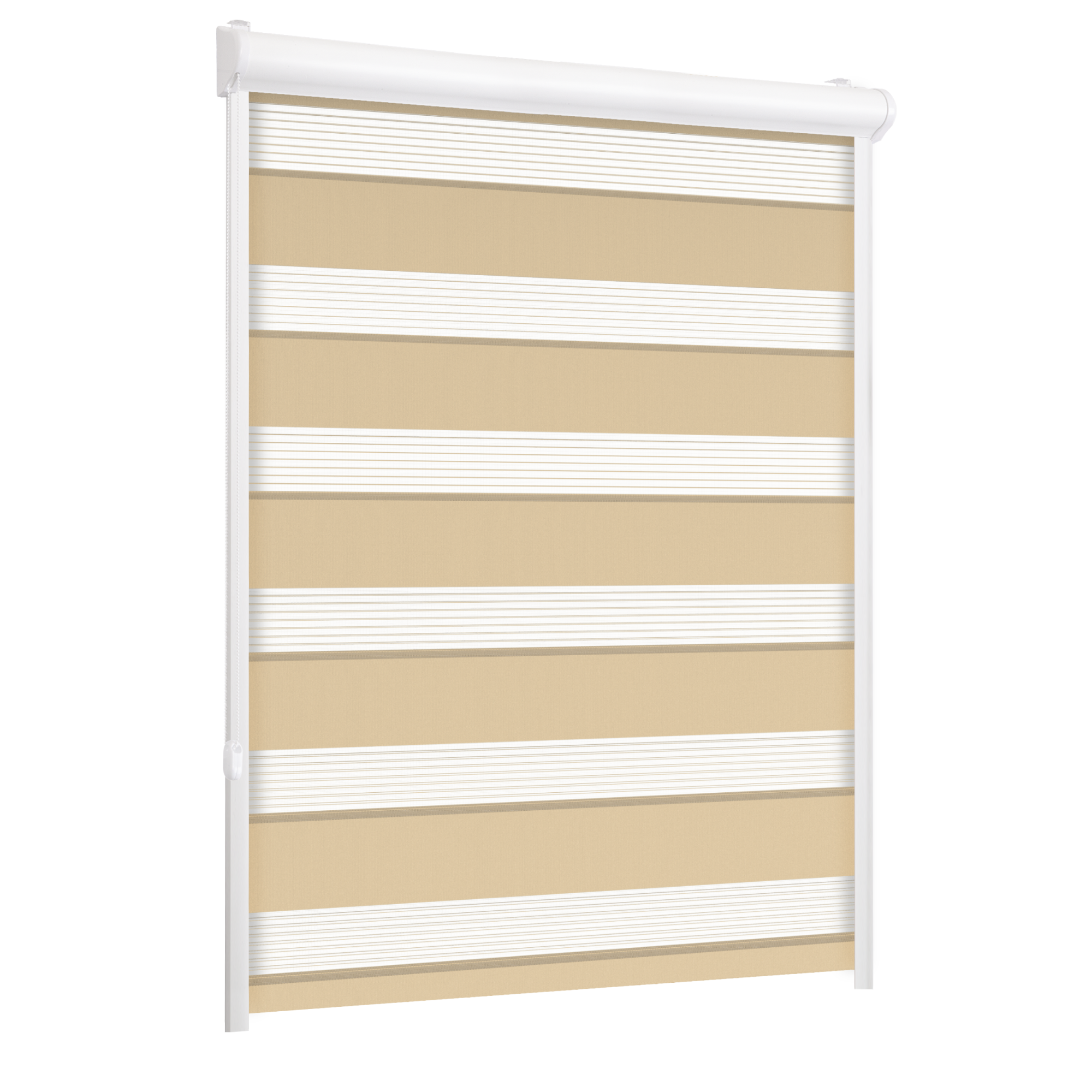 Roleta w kasecie dzień noc Classic latte 123 x 220 cm lewa