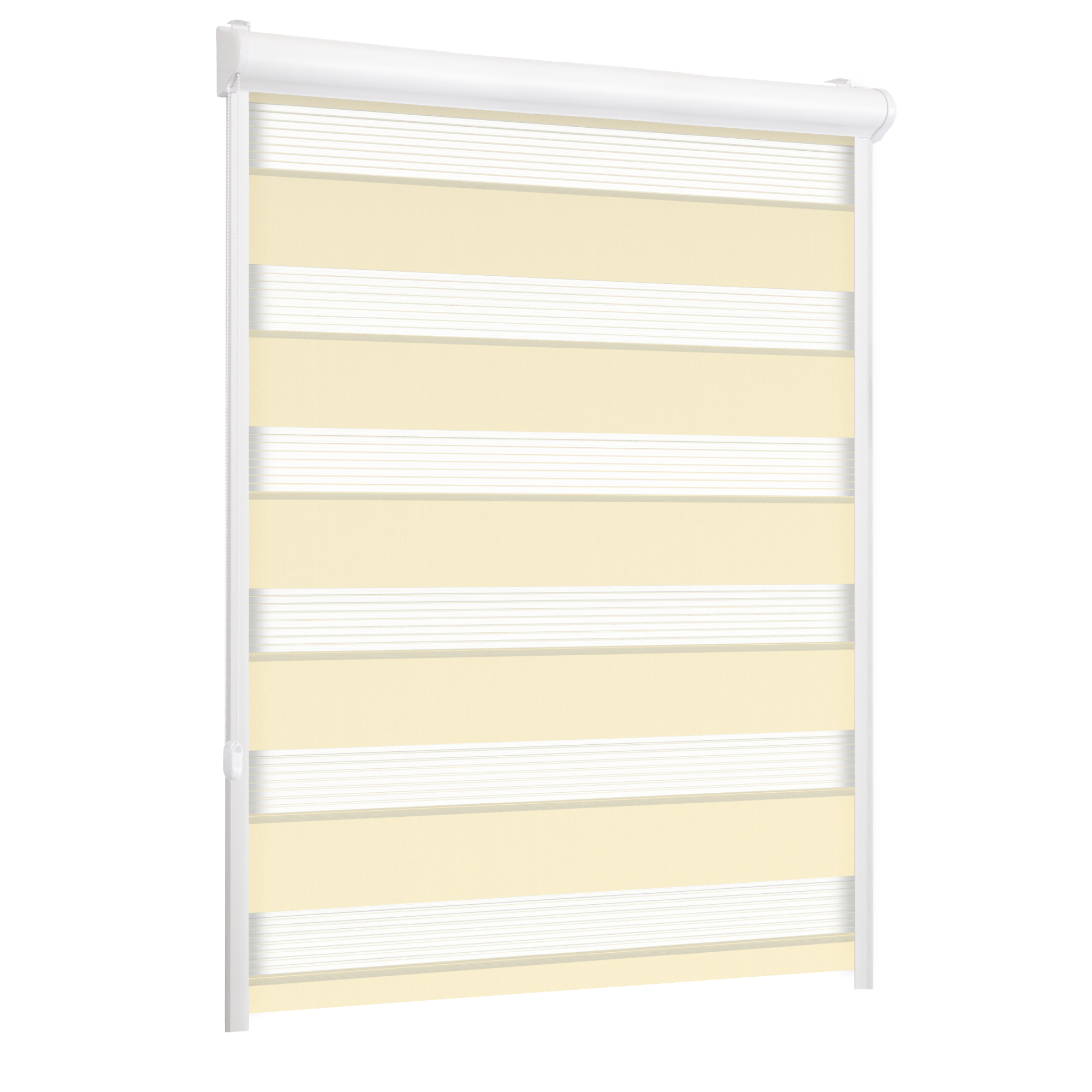 Roleta w kasecie dzień noc Classic wanilia 90 x 150 cm lewa