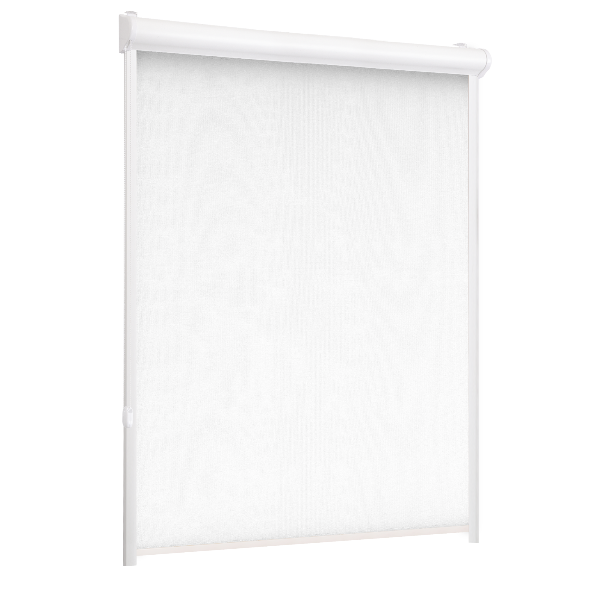 Roleta w kasecie zaciemniająca Silver biała 90 x 150 cm lewa