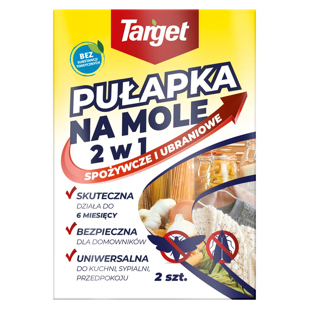 Pułapka na mole 2w1 2szt. Target