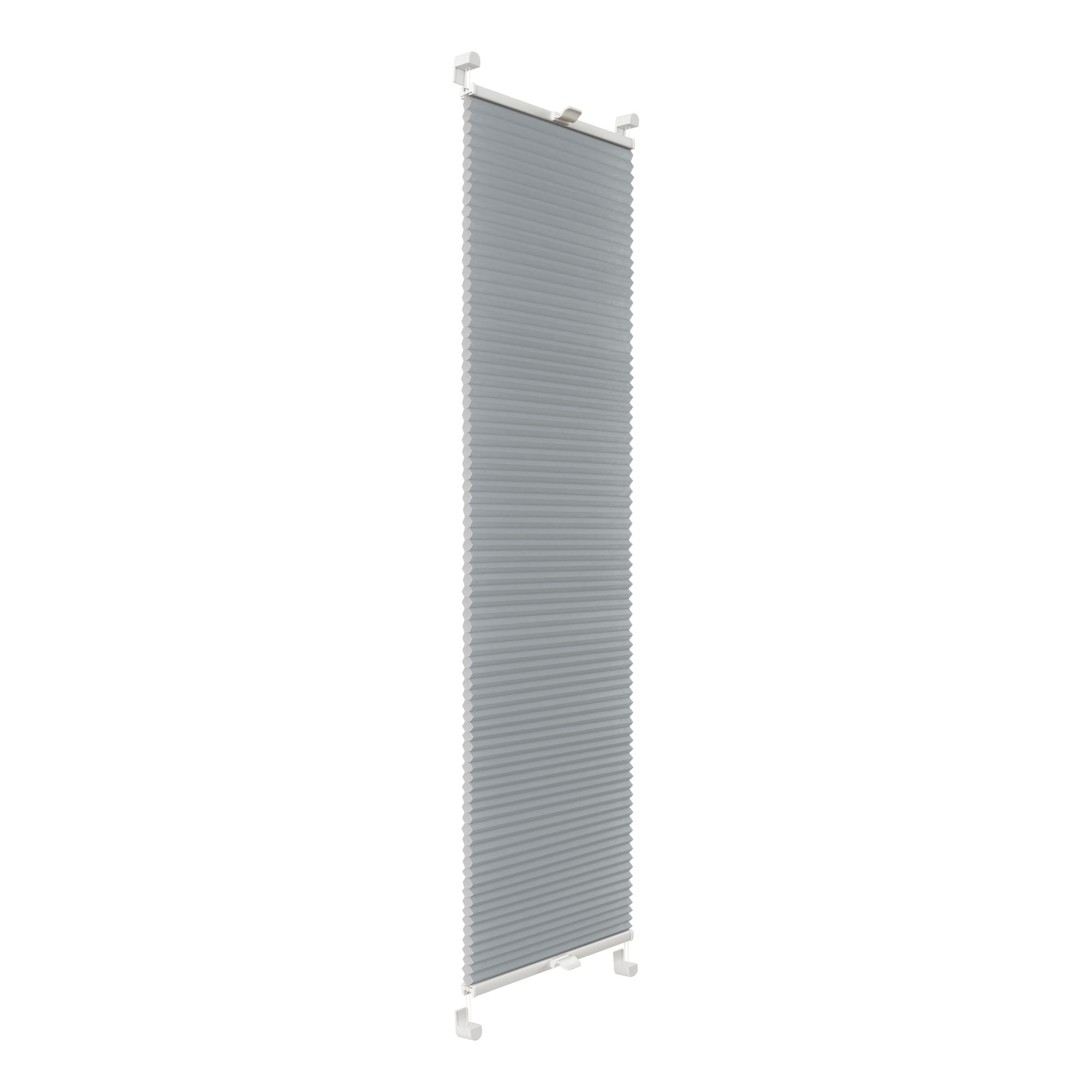 Roleta plisowana Plaster Miodu Srebro 98 x 140 cm szaro-niebieska