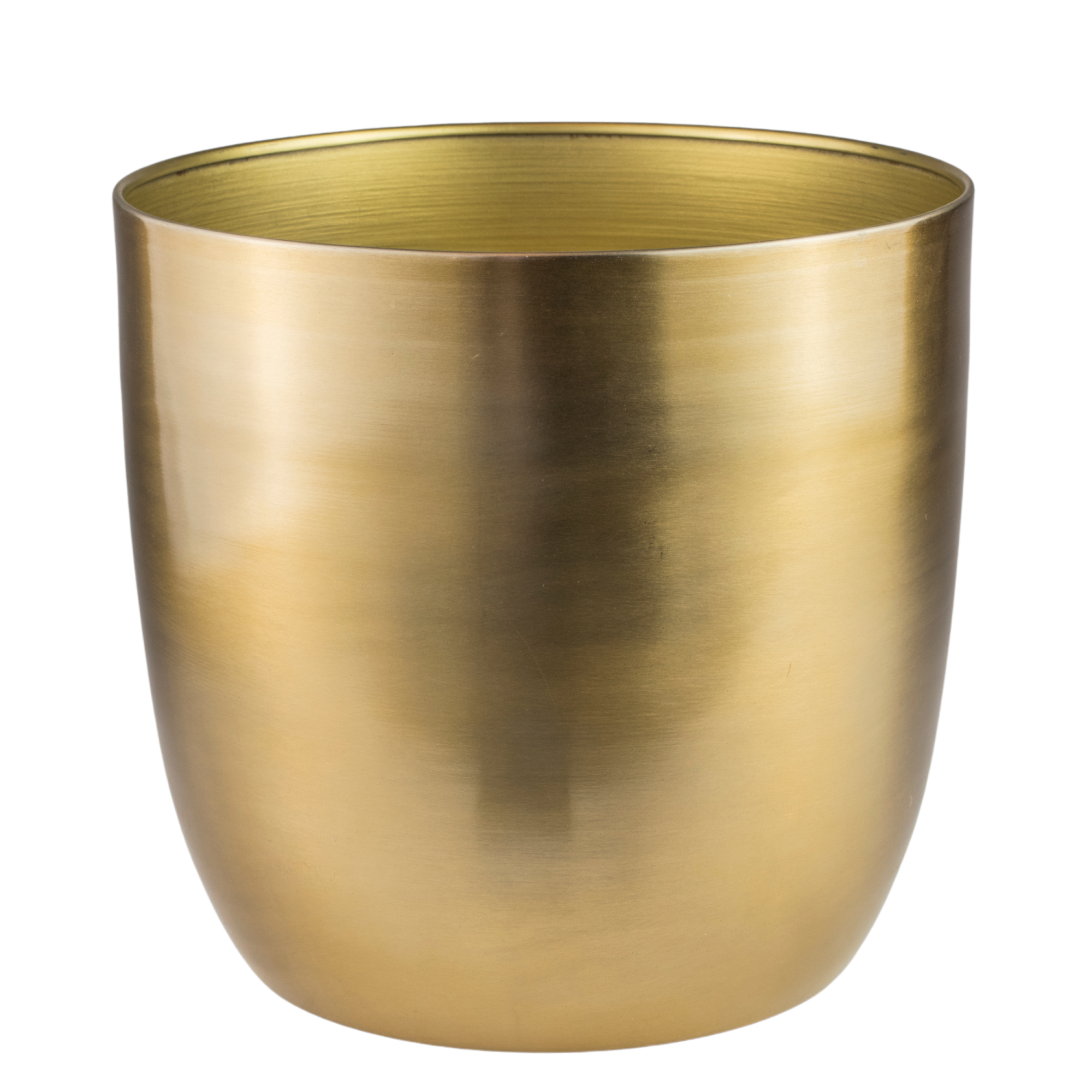 Osłonka doniczki metalowa Alano 20cm złota