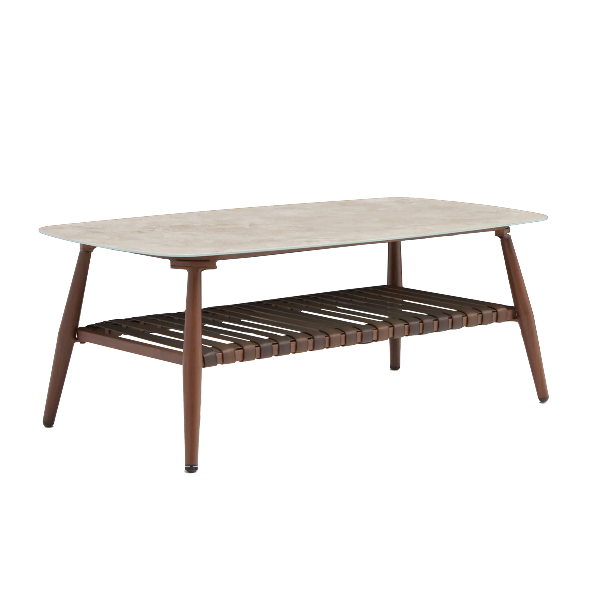Stolik ogrodowy Retro 110x60x42 cm aluminiowy Naterial