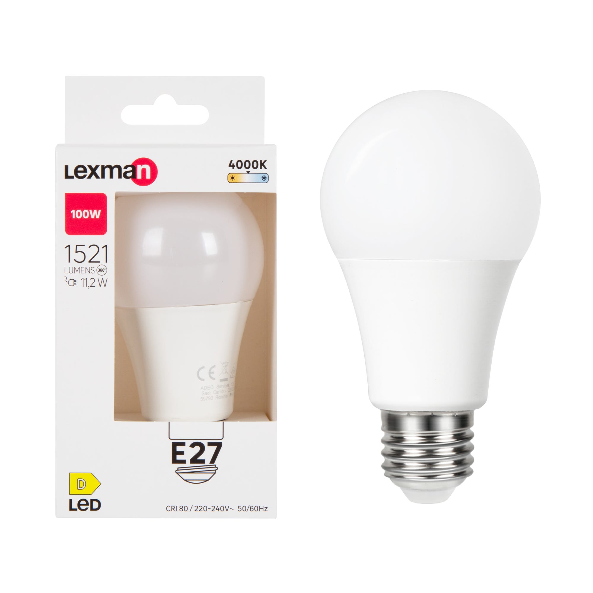 ar wka LED E27 11 2 W 1521 lm Neutralna biel Lexman Leroy Merlin