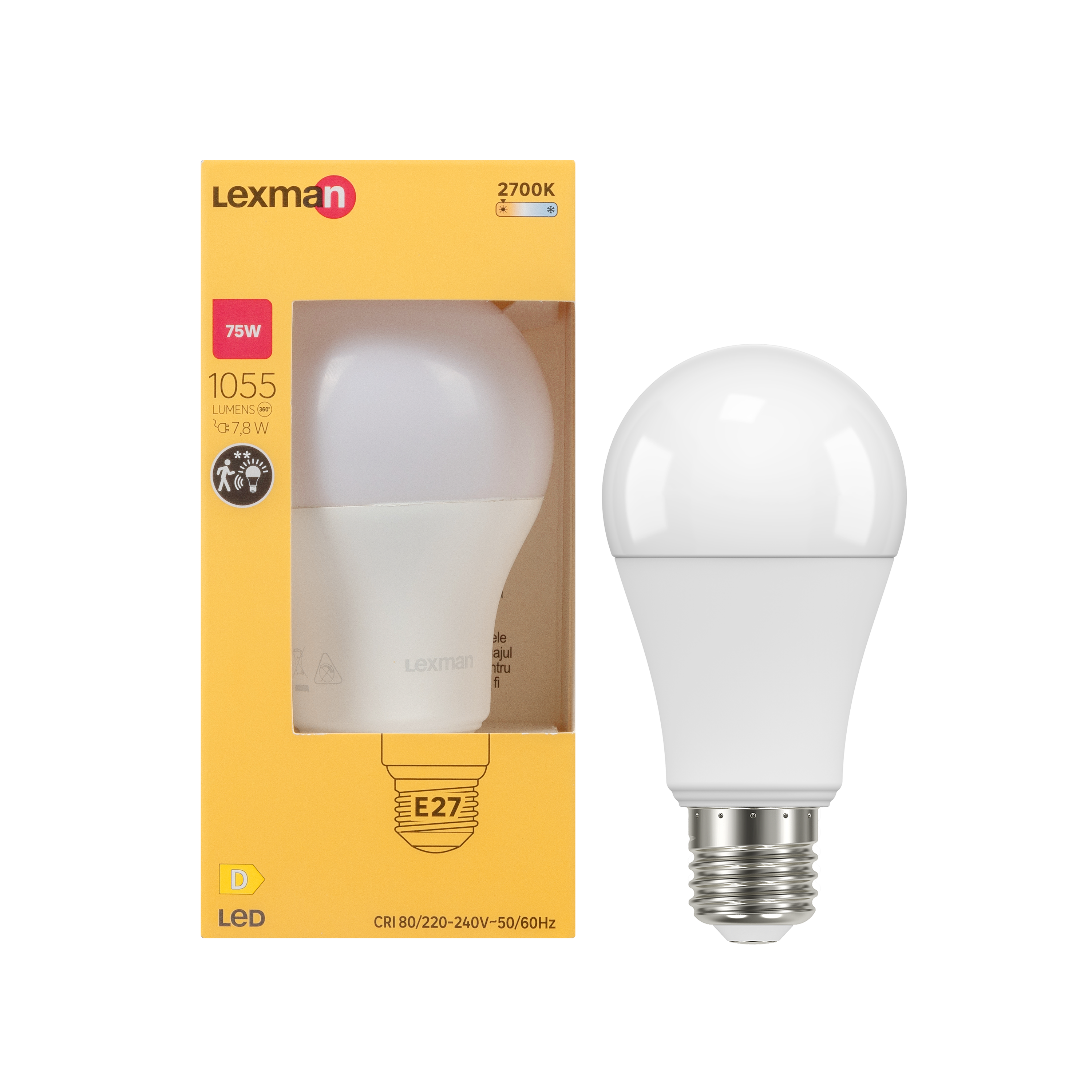 Żarówka LED E27 7 8 W 1055 lm Ciepła biel biel Lexman Leroy Merlin