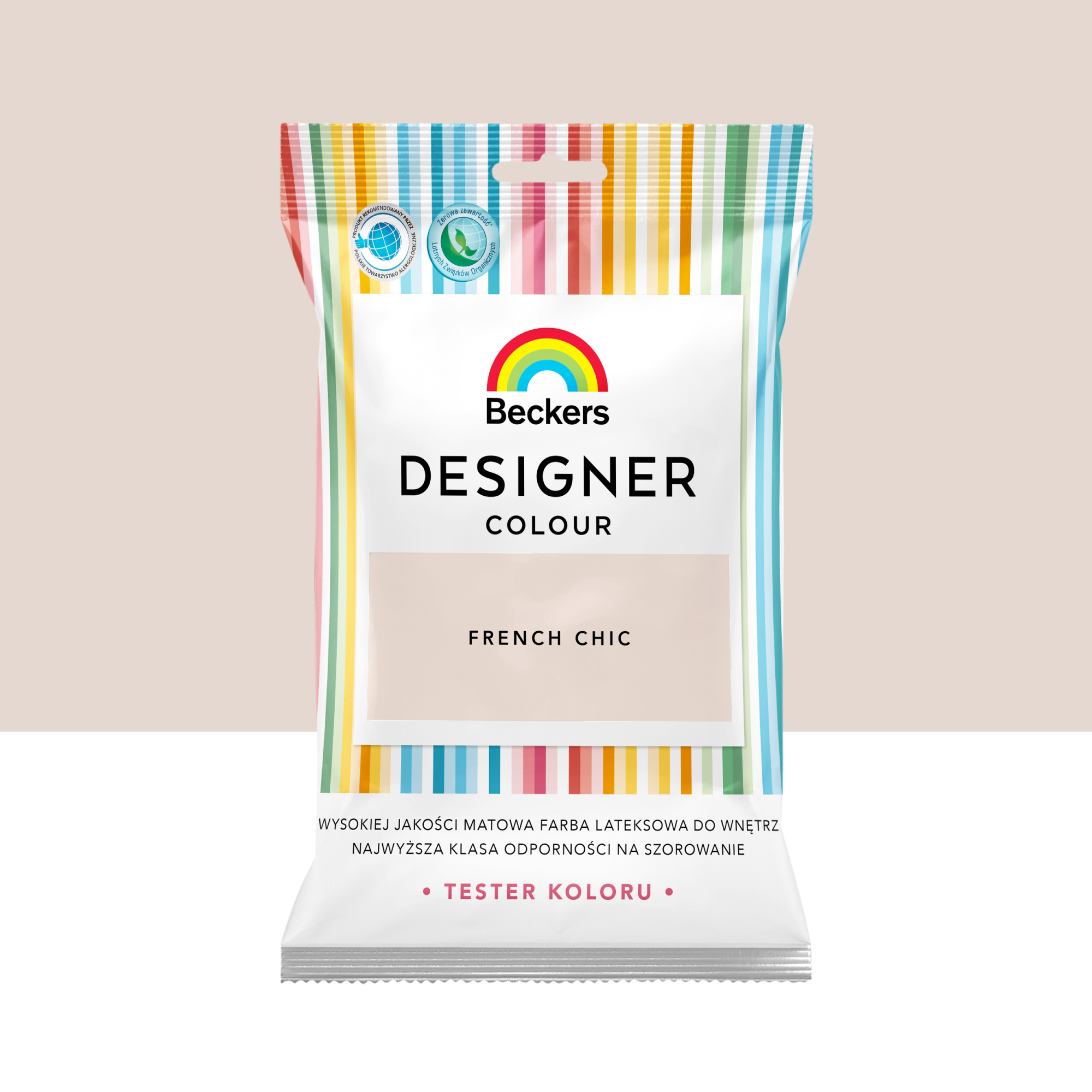 Tester farby Beckers Designer Colour French chic 50 ml Leroy Merlin