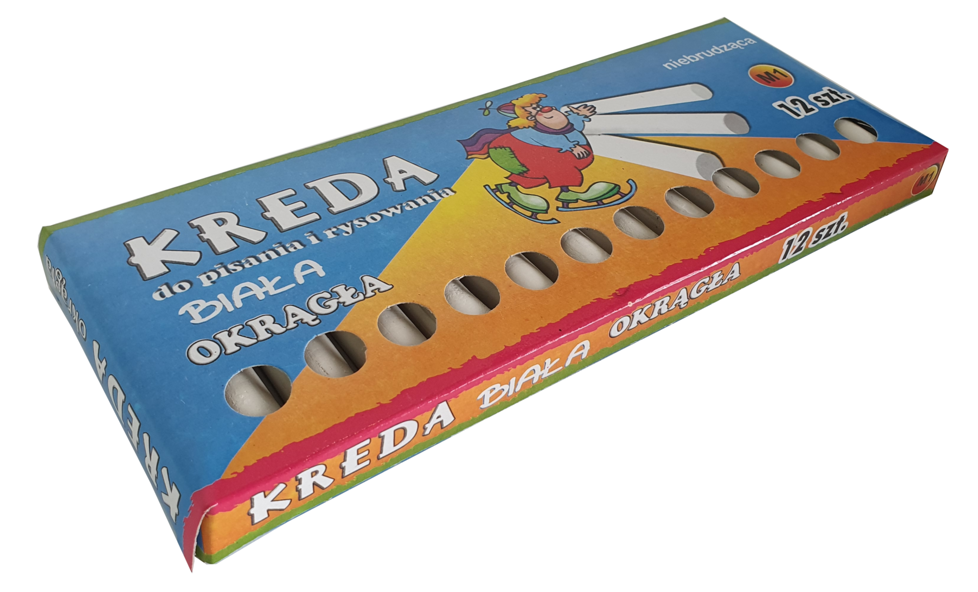 Kreda do pisania i rysowania biała 12 szt.