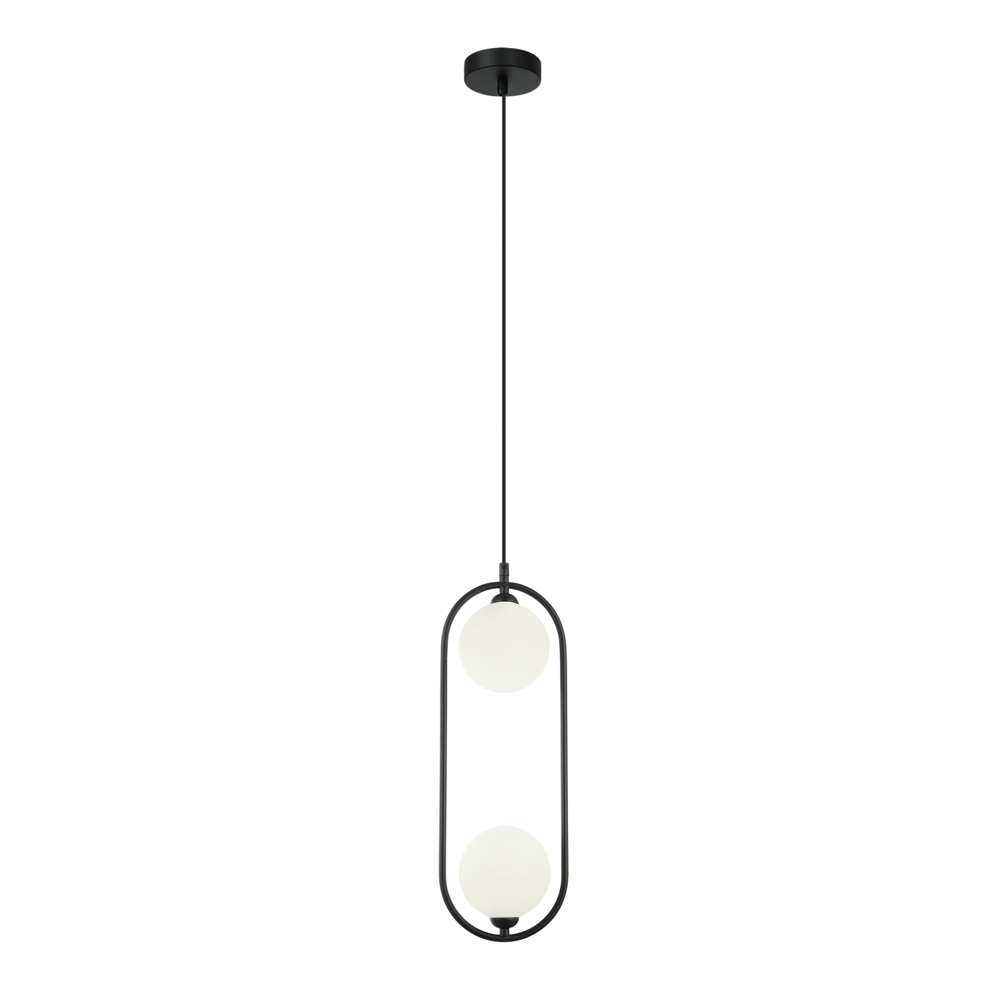 Lampa wisząca Lupus czarna 2 x G9 Italux