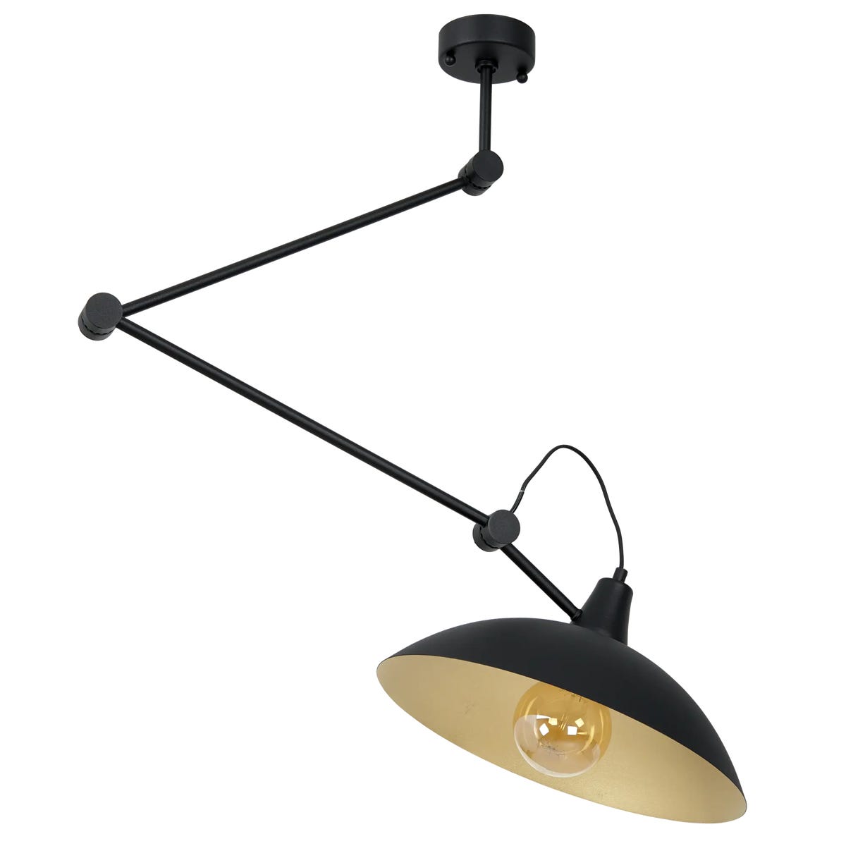 Lampa wisząca Melos czarna E27 Aldex