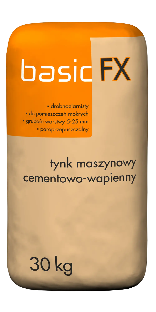 Tynk maszynowy cementowo-wapienny Basic FX 30 kg