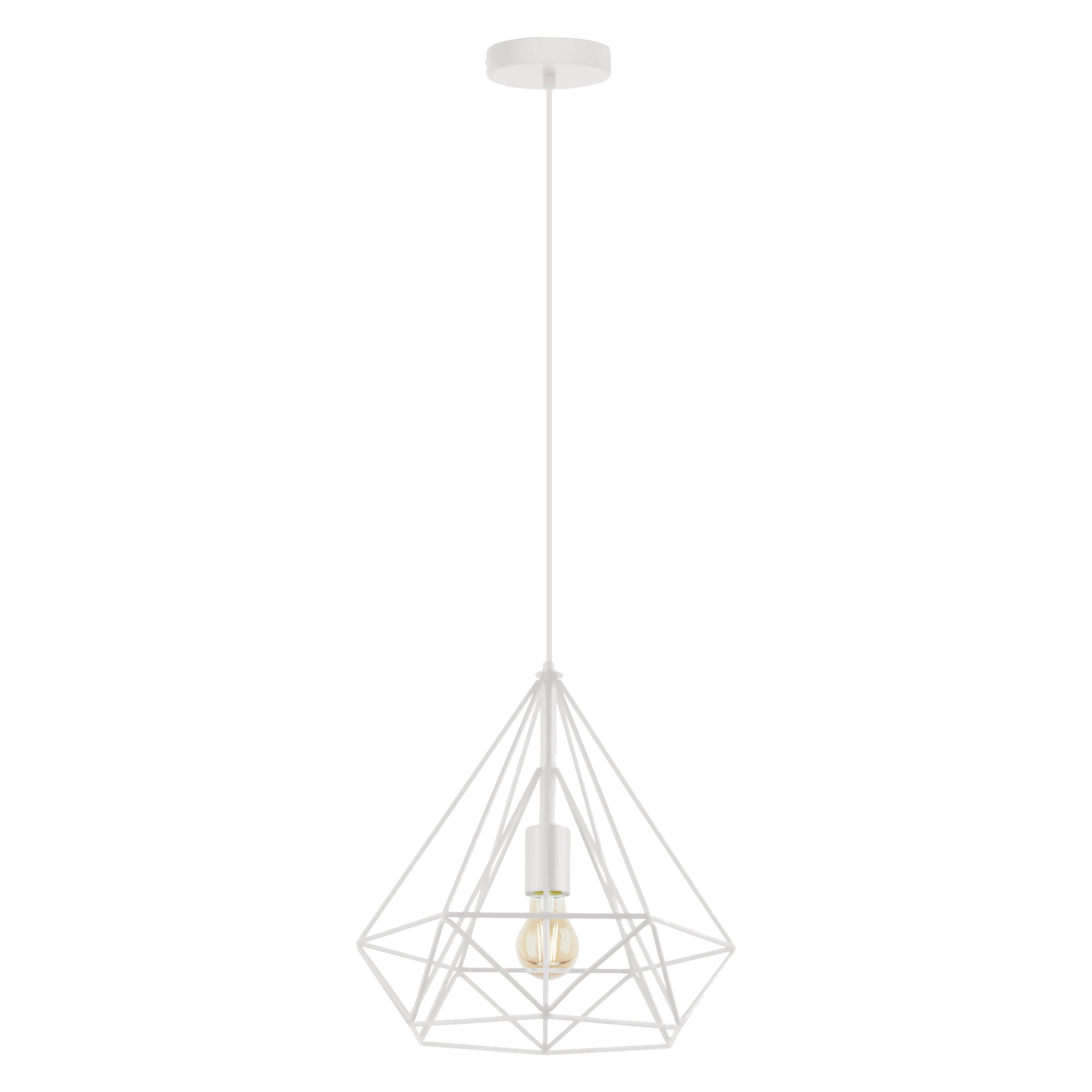 Lampa wisząca Byron biała E27 Inspire